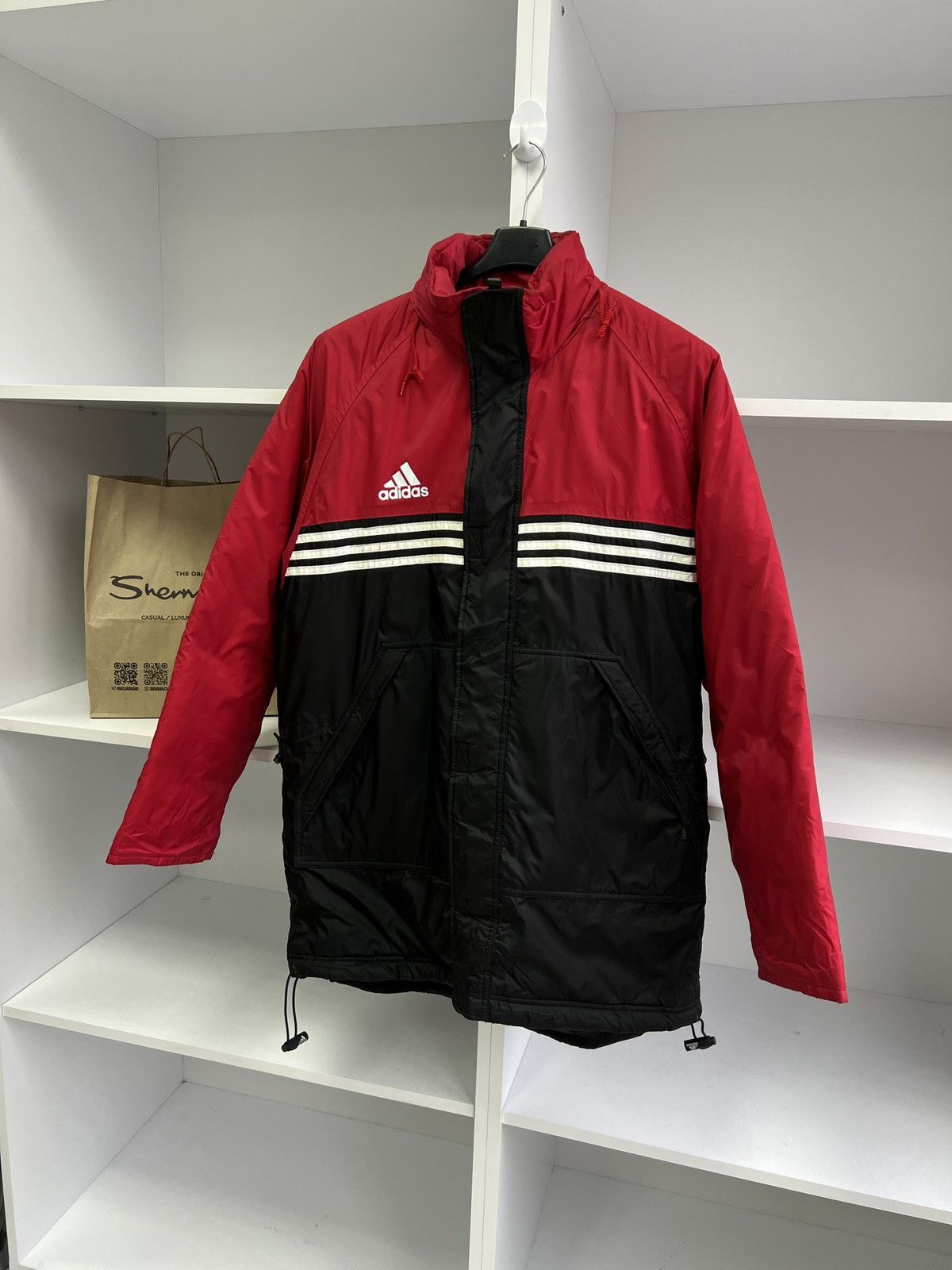 Adidas × Vintage Vintage Adidas Suisse Puffer down coat jacket Size US M / EU 48-50 / 2 - 2 Thumbnail