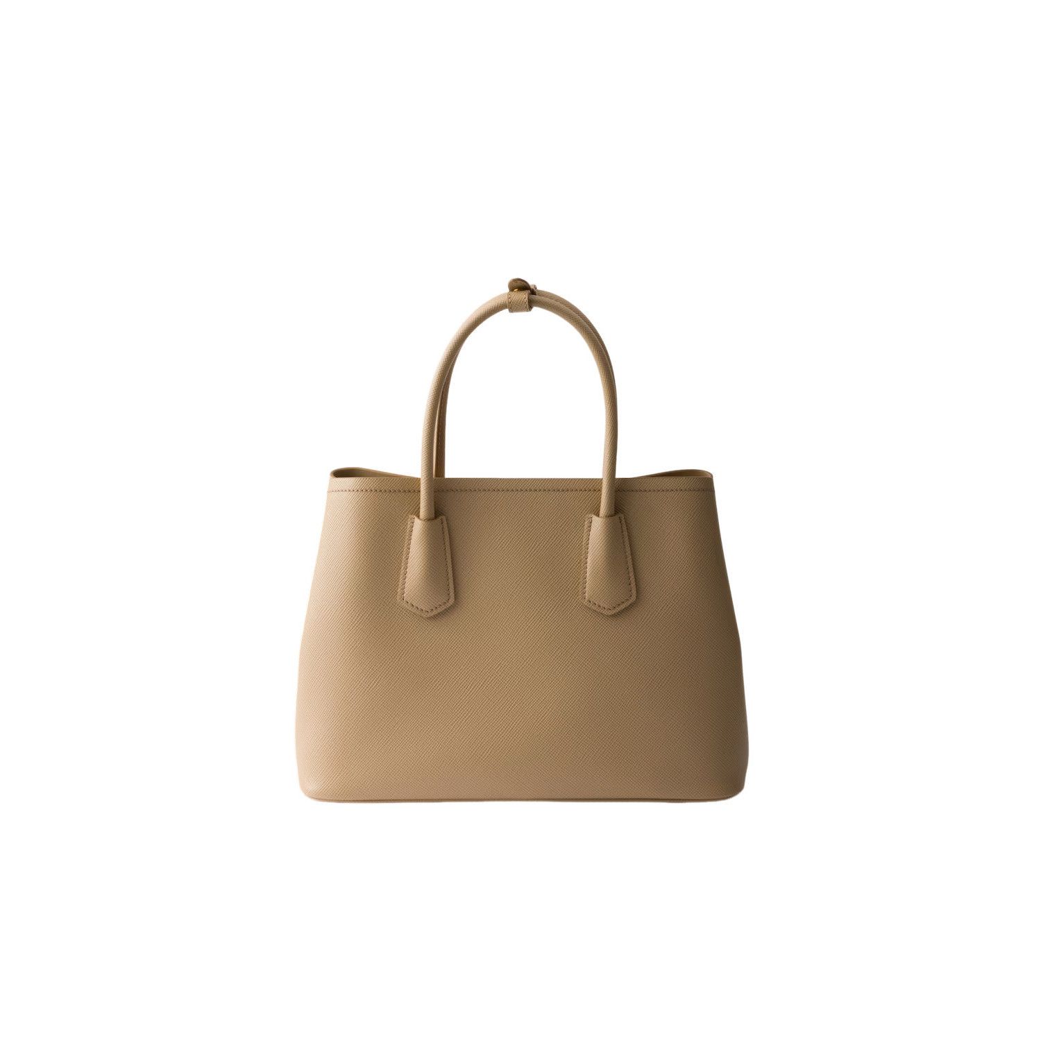 Prada PRADA Medium Double Saffiano $4750 Sand Beige Top Handle Bag Size ONE SIZE - 3 Thumbnail