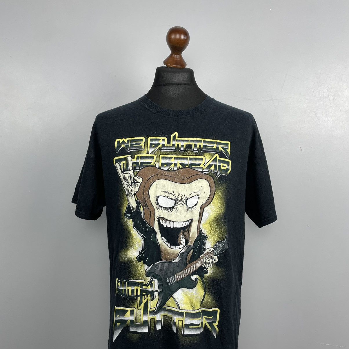 Gildan × Vintage Vintage 00’S we butter the bread with butter T-shirt Size US L / EU 52-54 / 3 - 5 Thumbnail