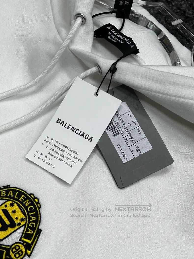Balenciaga Balenciaga Double hook boomerang logo hooded hoodie Size US M / EU 48-50 / 2 - 3 Thumbnail