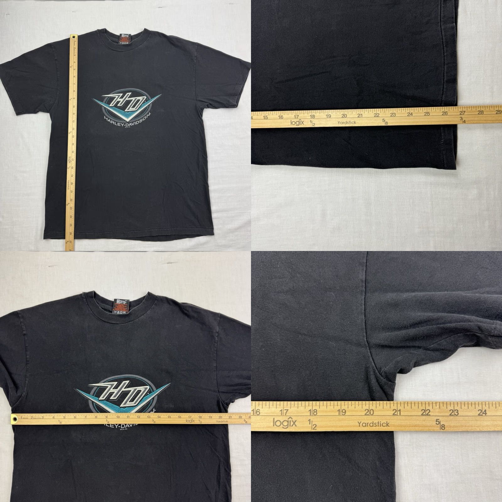 Harley Davidson VINTAGE Harley-Davidson T Shirt Adult Large Glendale Arizona Desert 90s USA Bike Men Black Crew Neck Short Sleeve Graphic Print Size US L / EU 52-54 / 3 - 8 Thumbnail