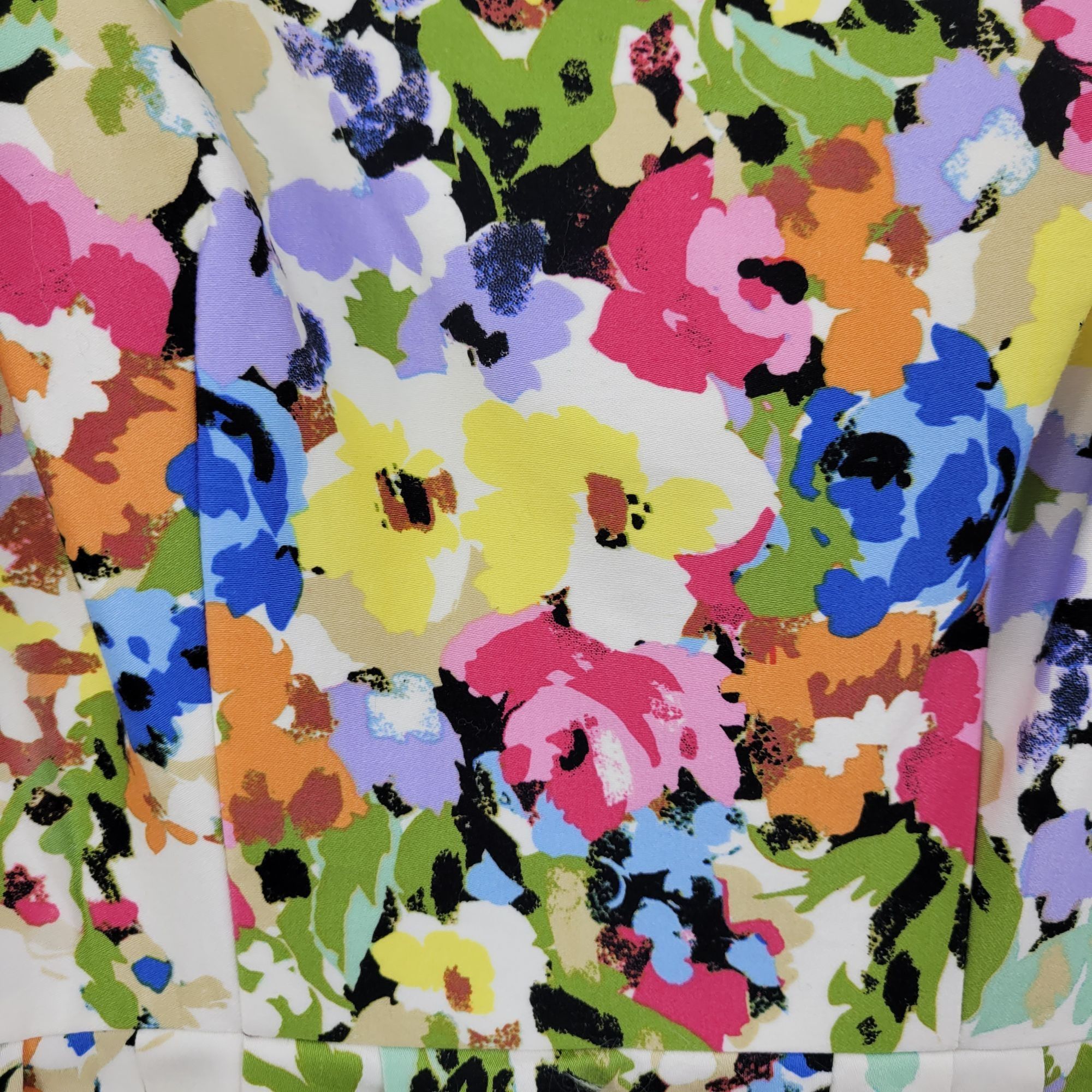 Other Womens Petite Colorful Garden Baby Doll Dress Sz 4P Floral S Size S / US 4 / IT 40 - 2 Thumbnail