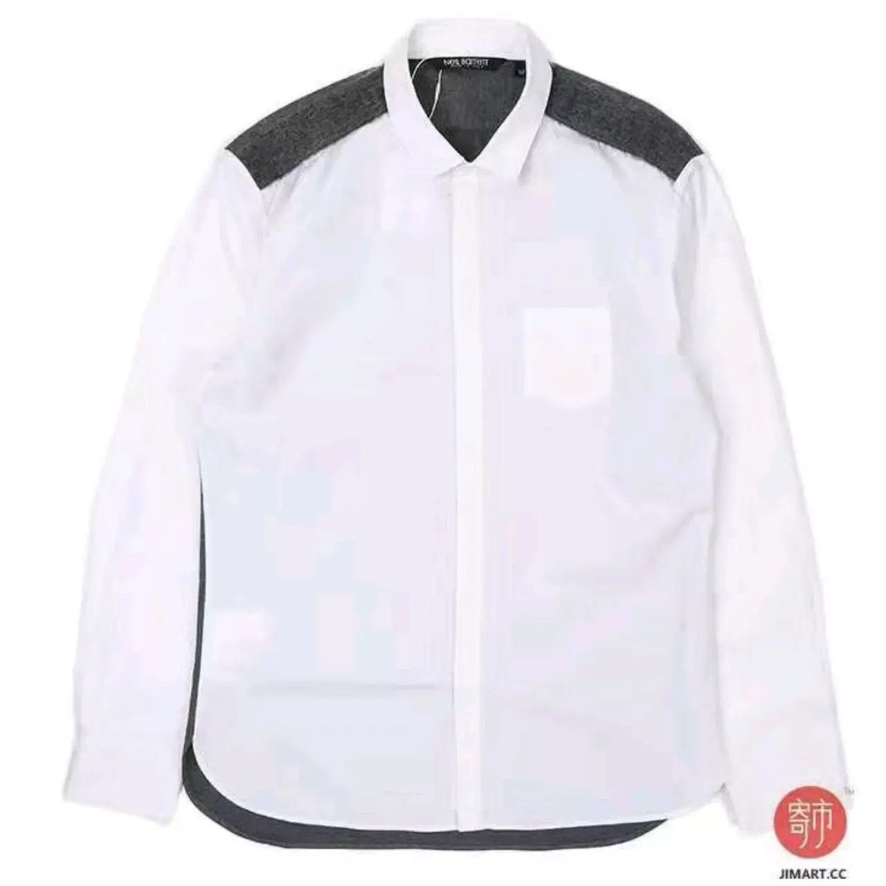 Neil Barrett Neil Barrett Gray Wool Shirt for Sale Size US M / EU 48-50 / 2 - 1 Thumbnail