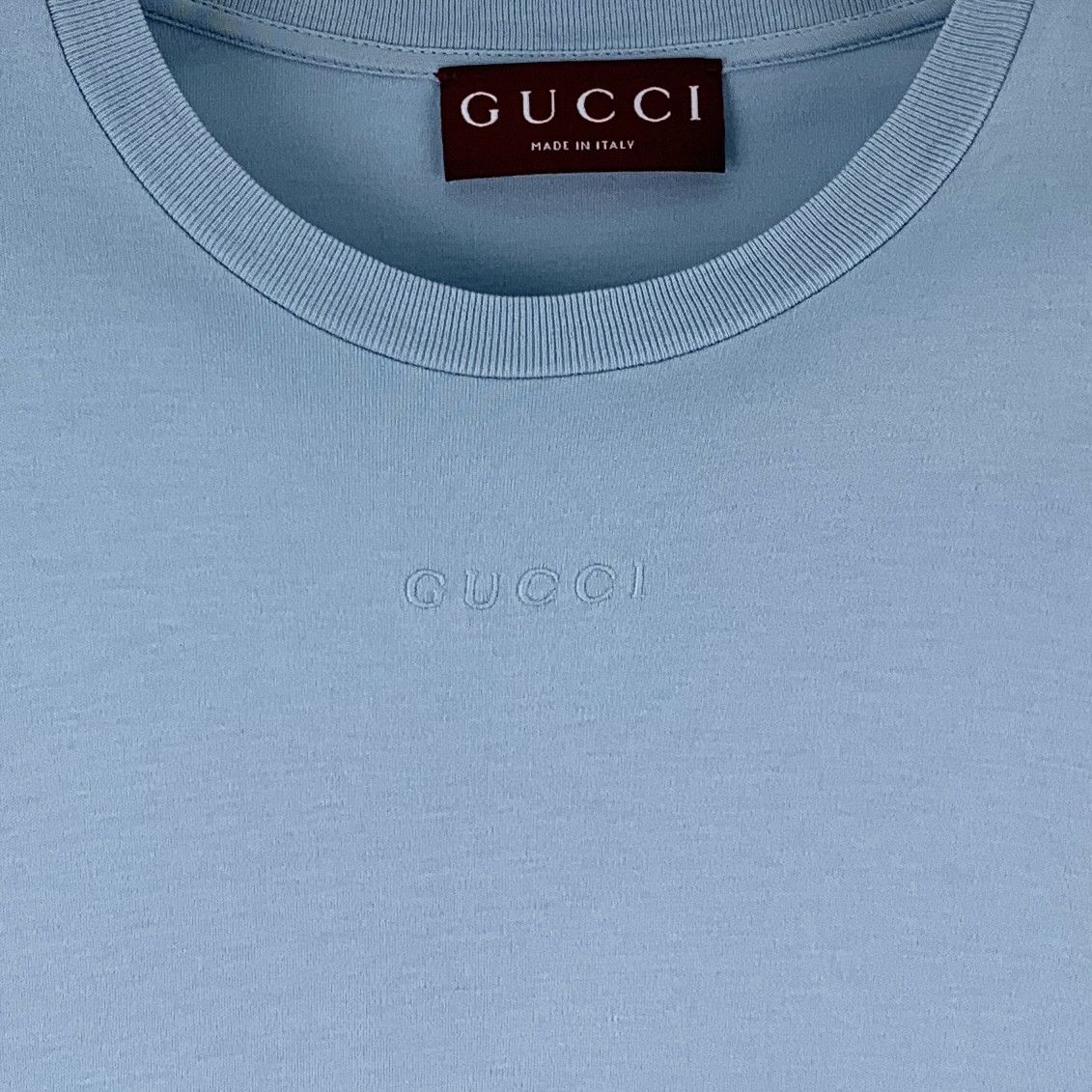 Gucci Gucci Logo T-Shirt Blue (M) Size US M / EU 48-50 / 2 - 4 Thumbnail