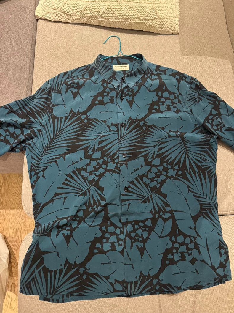 Saint Laurent Paris Saint Laurent Paris Saint Laurent Hawaiian Shirt for Summe Size US M / EU 48-50 / 2 - 1 Thumbnail