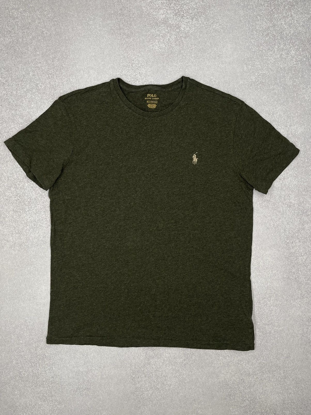 Polo Ralph Lauren Mens Polo Ralph Lauren Khaki T Short Y2K Size M Rugby Size US M / EU 48-50 / 2 - 2 Thumbnail