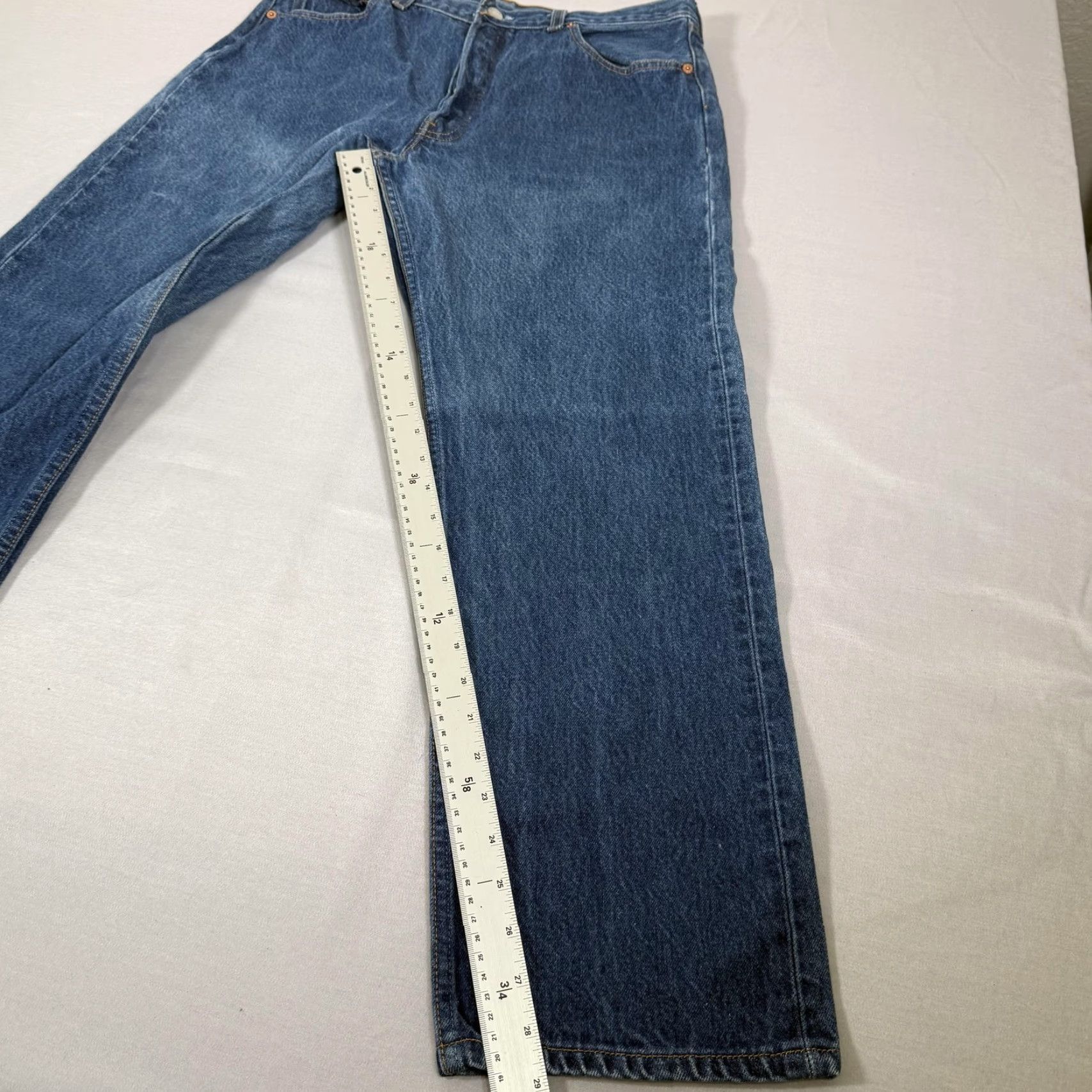 Levi's VINTAGE Levi's Jeans Mens 34x29 Blue 501 Straight Fit Denim Pants Western 90s USA Size US 34 / EU 50 - 5 Thumbnail