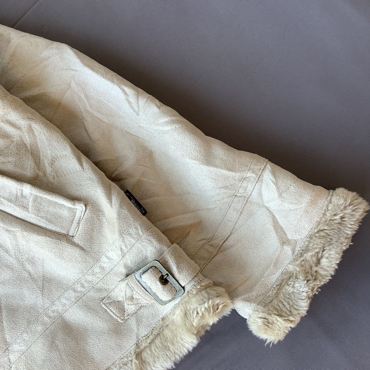 If Six Was Nine Bear USA Leather Sherpa Zip Up Fur Faux Jacket Size US M / EU 48-50 / 2 - 9 Thumbnail