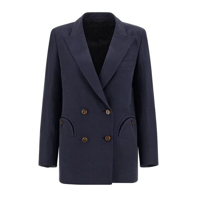 Other BLAZE MILANO Savannah Everyday Blue Blazer Jacket New & Auth Size L / US 10 / IT 46 - 1 Thumbnail