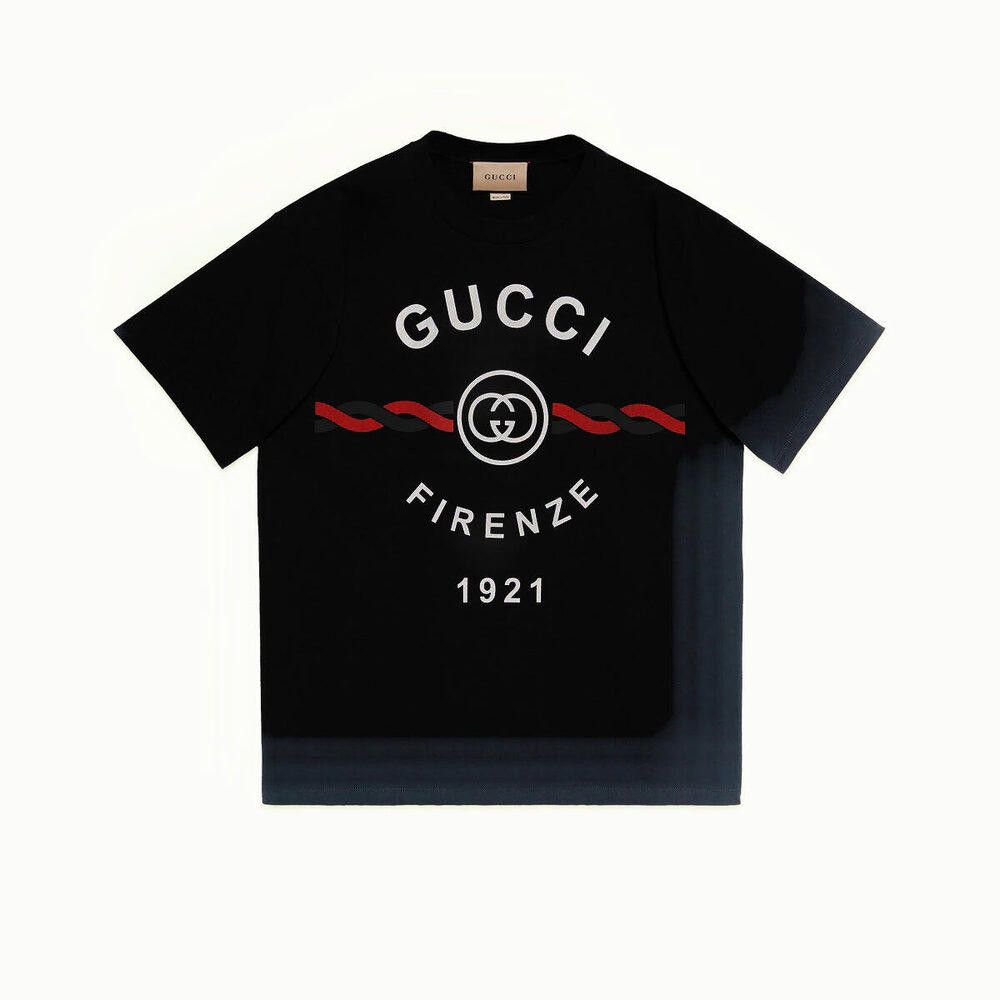 Gucci Gucci ‘ Gucci Firenze 1921’ Jersey T-shirt Size XL Size ONE SIZE - 1 Thumbnail