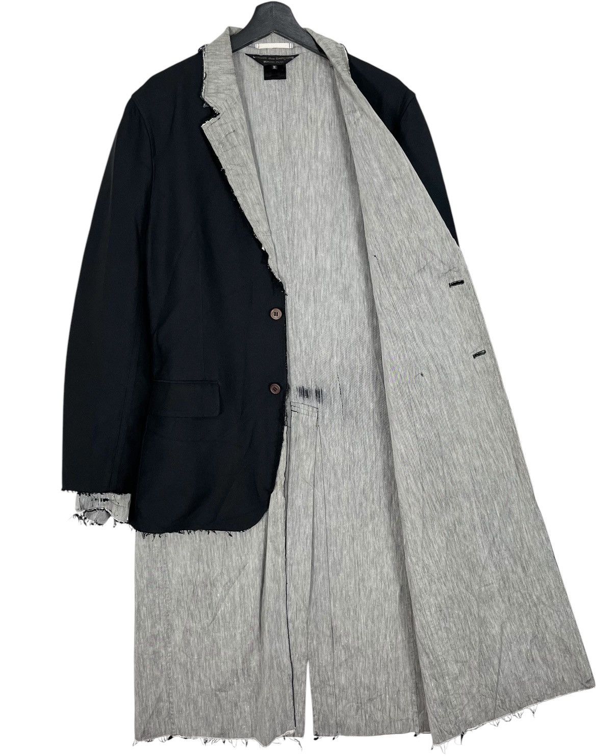 Comme des Garcons Homme Plus Distressed Comme des Garçons Sample Homme Plus Blazer Coat Size US M / EU 48-50 / 2 - 7 Thumbnail
