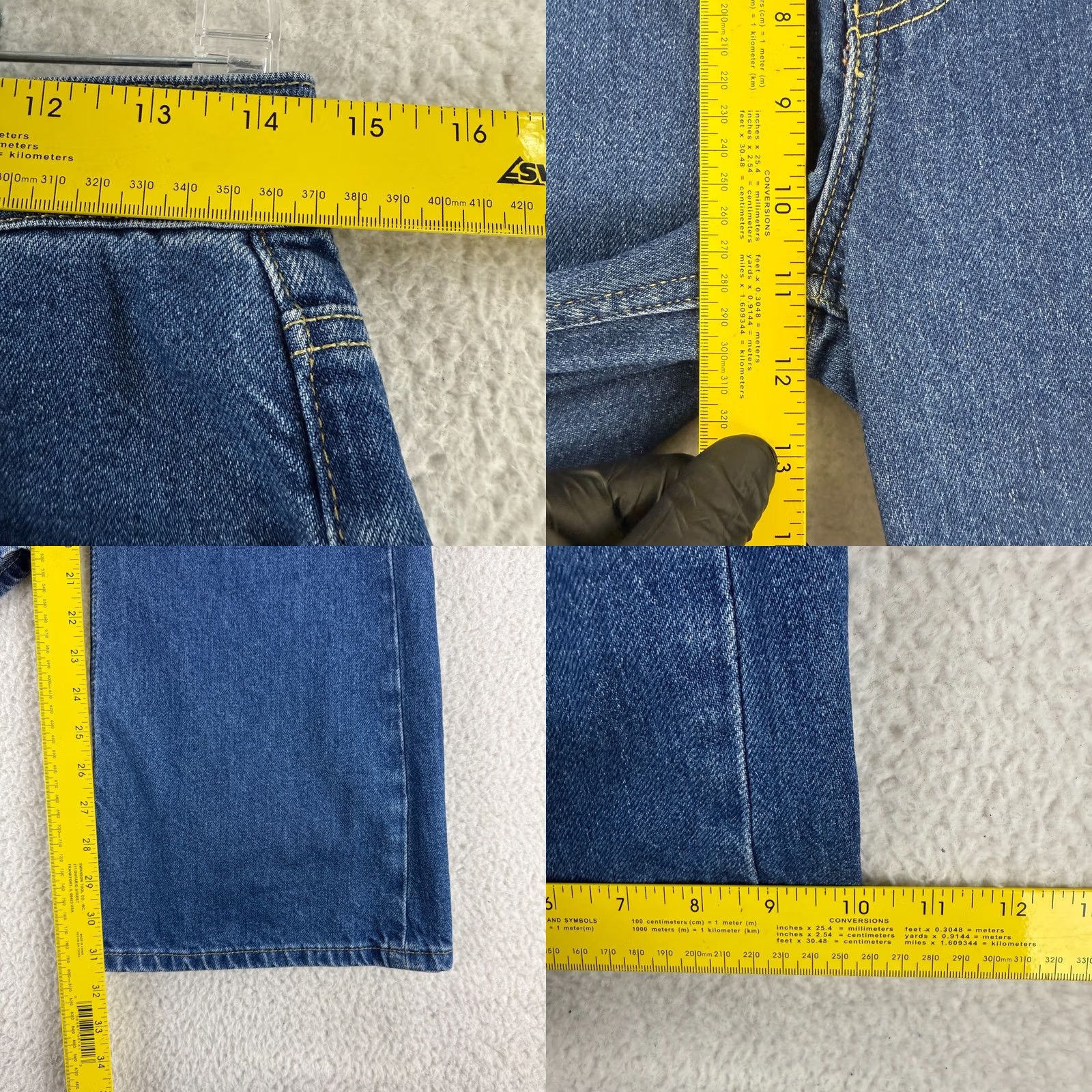 Free People Free People Ava Jeans Womens 27 Blue Denim Wide Flare Leg High Rise Boho Casual Jeans Size 27" / US 4 / IT 40 - 8 Thumbnail