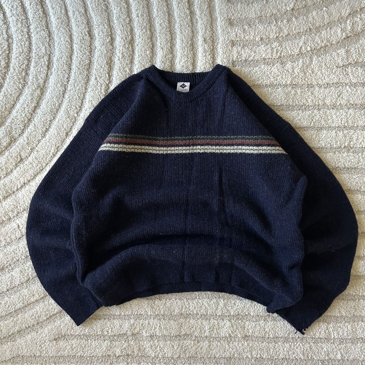 Columbia Vintage 90s Columbia Wool Sweater Size US XL / EU 56 / 4 - 1 Thumbnail