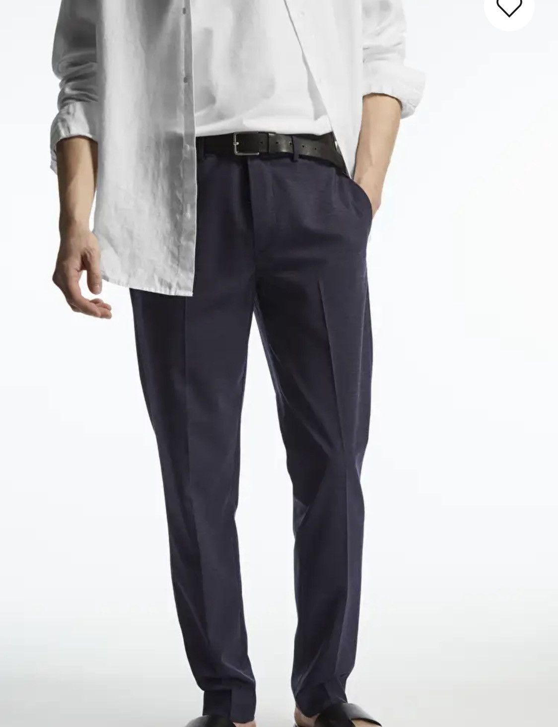 Cos COS Wool Dress Trousers Slim Fit 32R NWT Tailored Navy Size US 32 / EU 48 - 4 Thumbnail