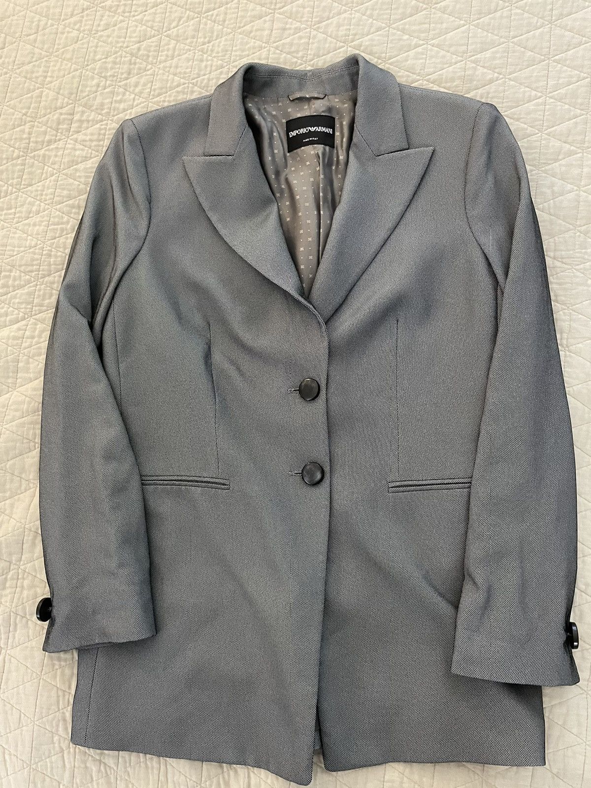 Emporio Armani Peak Lapel Jacket Size XL / US 12-14 / IT 48-50 - 1 Thumbnail