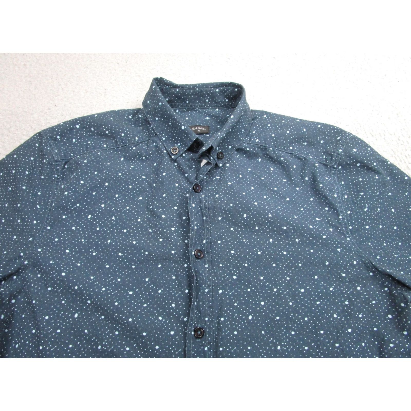 Paul Smith Paul Smith Shirt Men Small Blue White Dot Pattern Button-Up Long Sleeve Casual Size US S / EU 44-46 / 1 - 2 Thumbnail