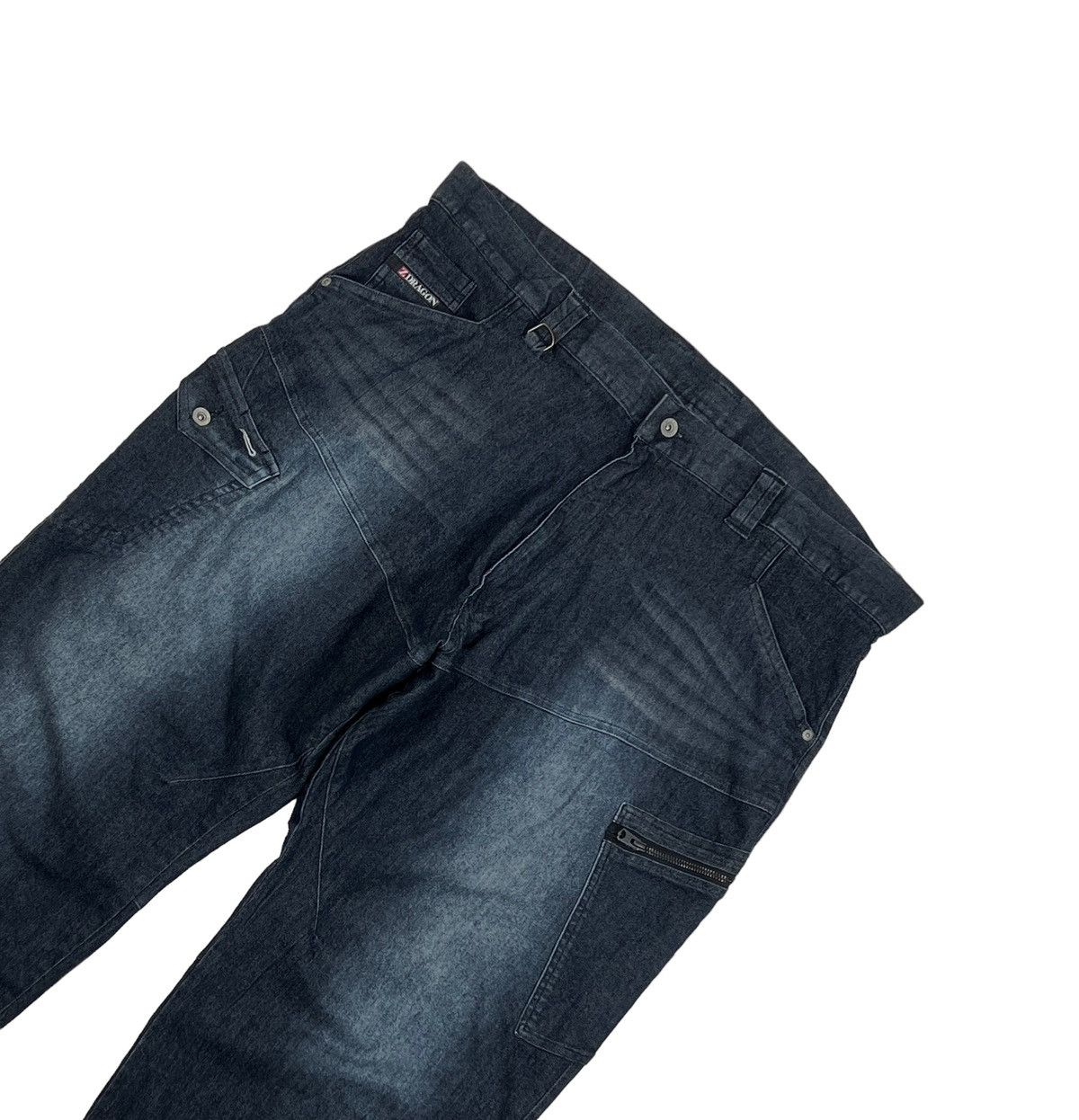 Japanese Brand Z-Dragon Hybrid Denim Cargo Pants Size US 44 / EU 60 - 3 Thumbnail