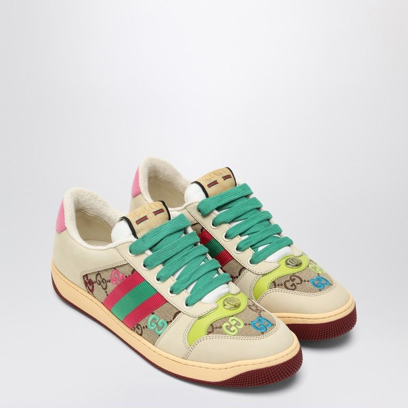 スニーカー Gucci Cappuccino Fabric And Suede Sneakers Gucci Cappuccino Fabric And Suede Sneakers | Grailed