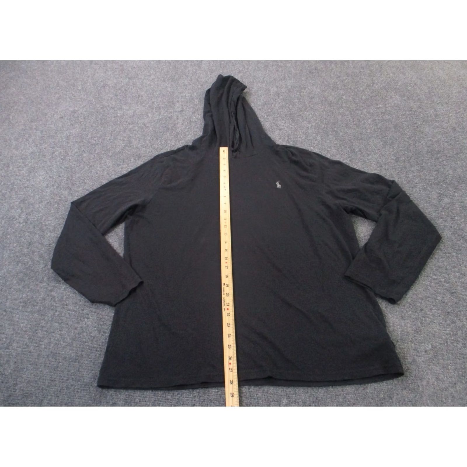 Polo Ralph Lauren Polo Ralph Lauren Hoodie XL Black Pullover Pony Logo Sweatshirt Mens Size US XL / EU 56 / 4 - 3 Thumbnail