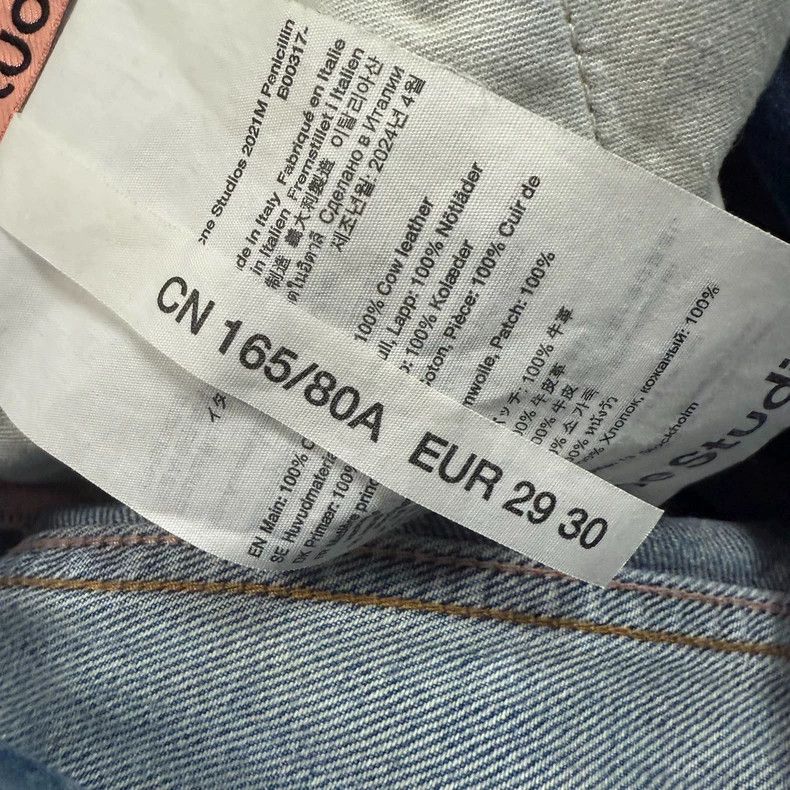 Acne Studios acne studios size 29/30 2021M Mud-dyed Ripped Jeans Size US 29 - 5 Thumbnail