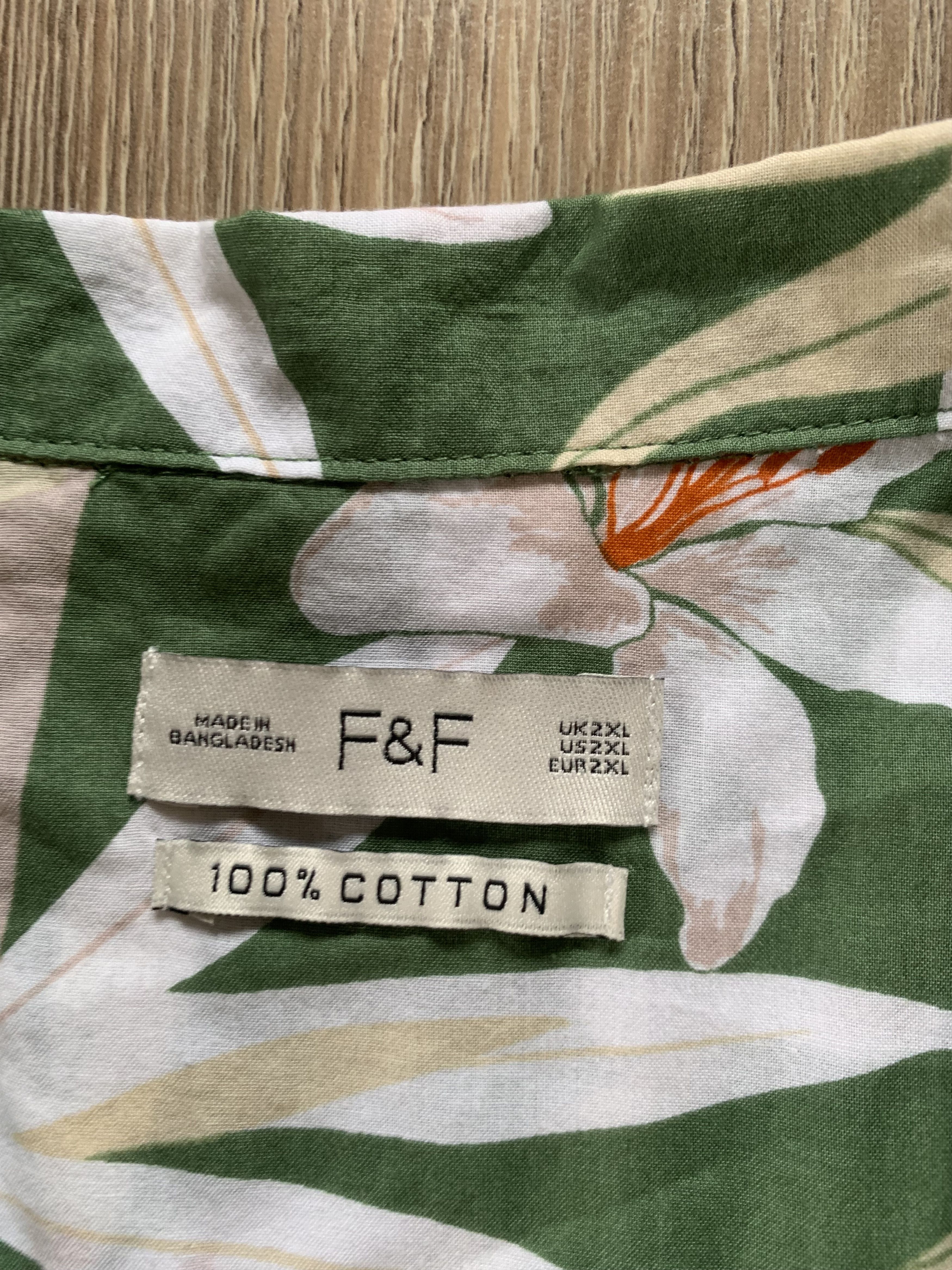 Other F&F Cotton Printed Hawaiian Shirt Size US XXL / EU 58 / 5 - 5 Thumbnail