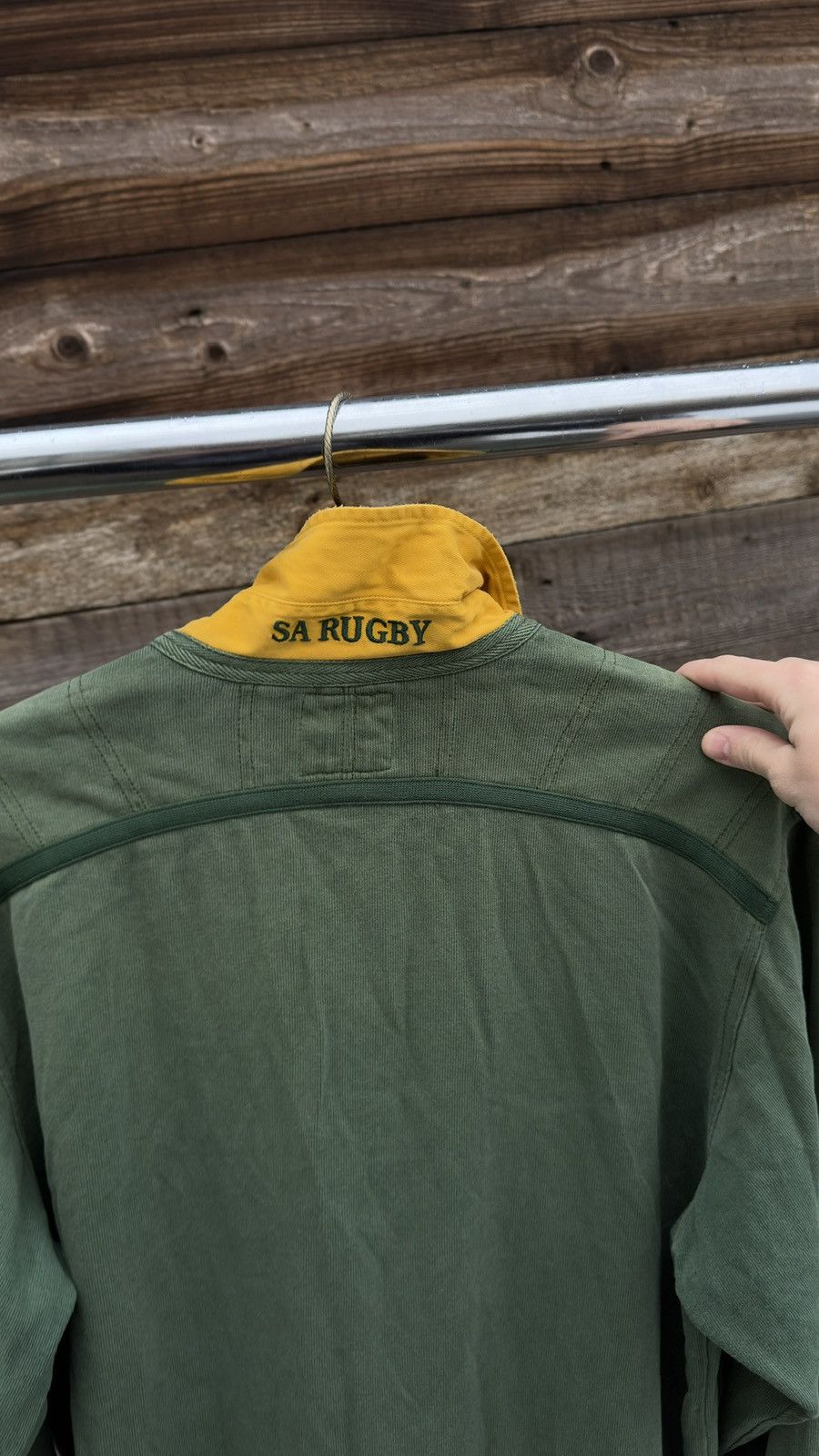 Nike intage 90s Nike SA Rugby South Africa Green Needs Repair Size US L / EU 52-54 / 3 - 12 Thumbnail