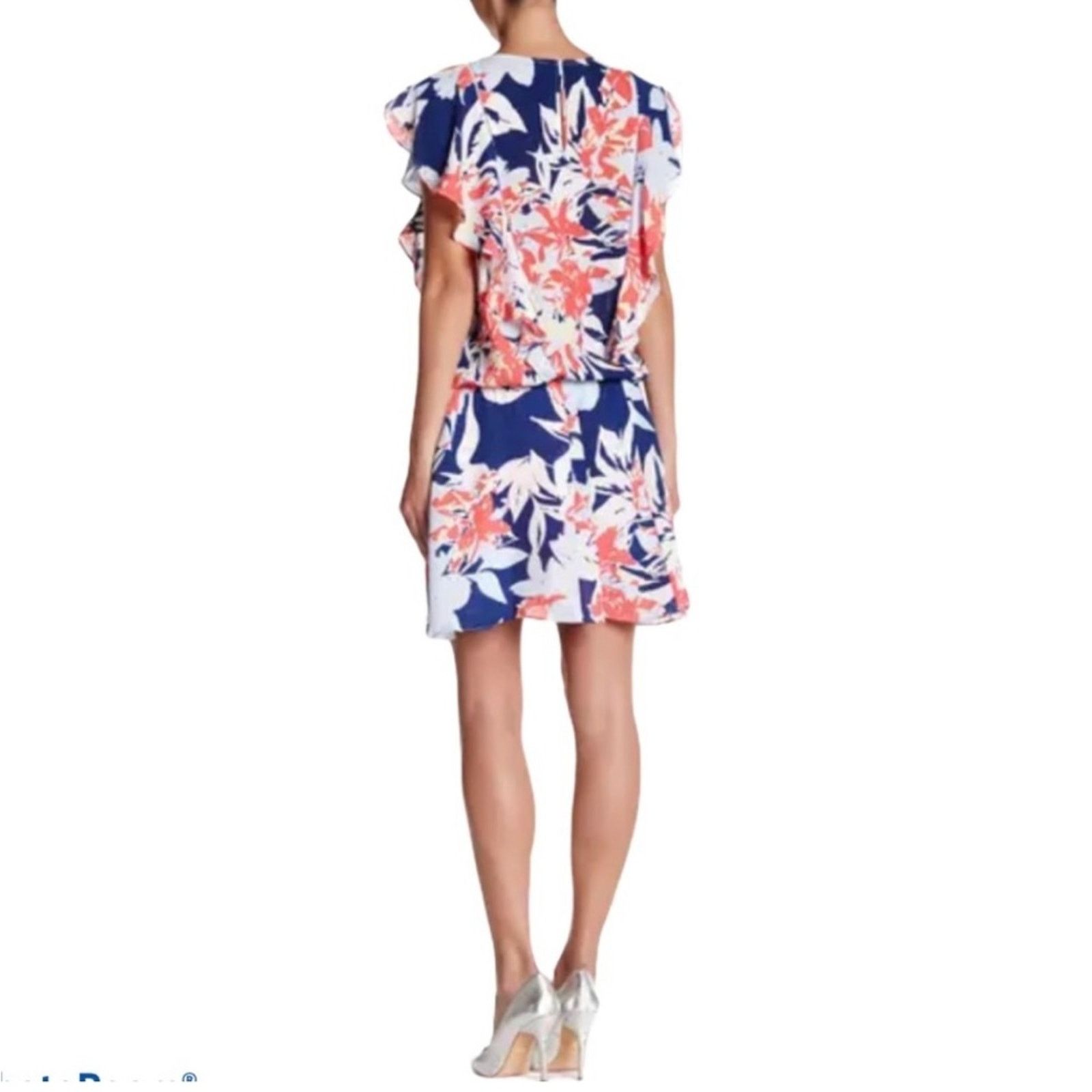 Parker Parker Gardenia Lana Multicolor Leaf Floral Print Dress Size M / US 6-8 / IT 42-44 - 2 Thumbnail