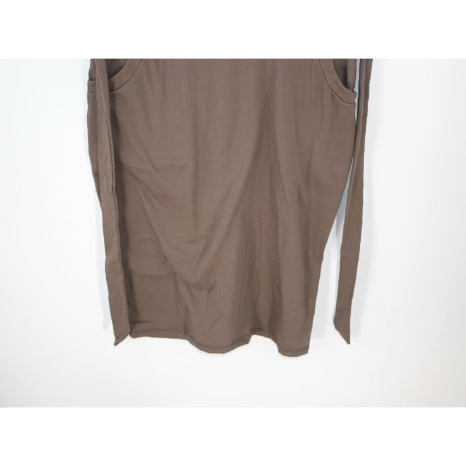 Vintage Vestidos Midi Wiggle Dress Women's Size XL Brown Chambray Pockets Casual Size L / US 10 / IT 46 - 5 Thumbnail