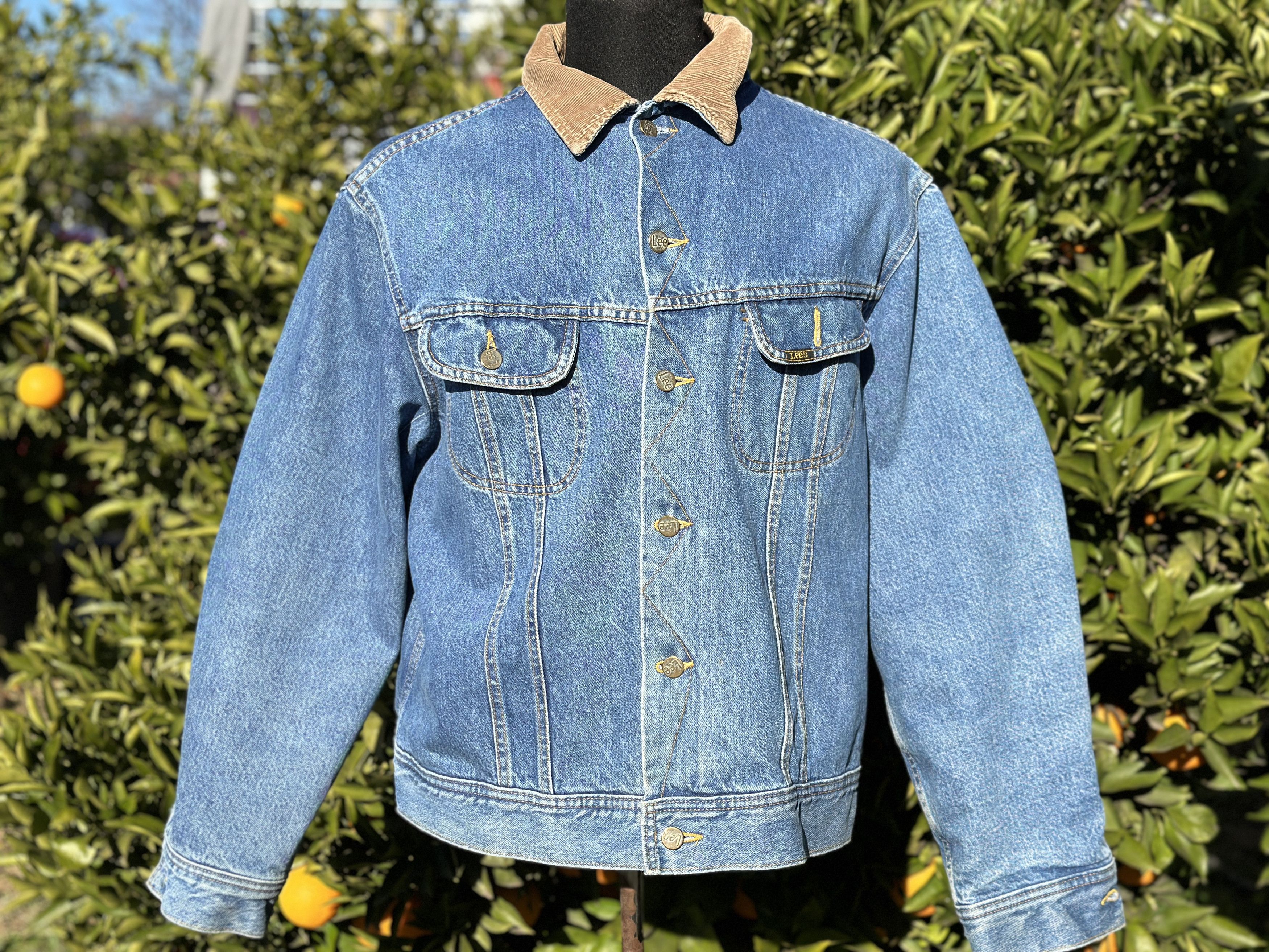 Lee 80s Lee Storm Rider 101 Flannel Bomber Jeans Jacket Size 46 Size US S / EU 44-46 / 1 - 9 Thumbnail