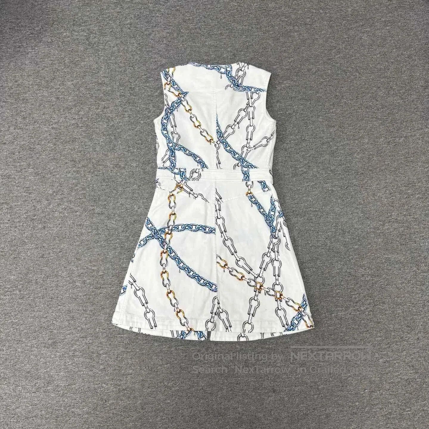 Louis Vuitton Louis Vuitton Chain Print Denim Dress. Size XS / US 0-2 / IT 36-38 - 5 Thumbnail
