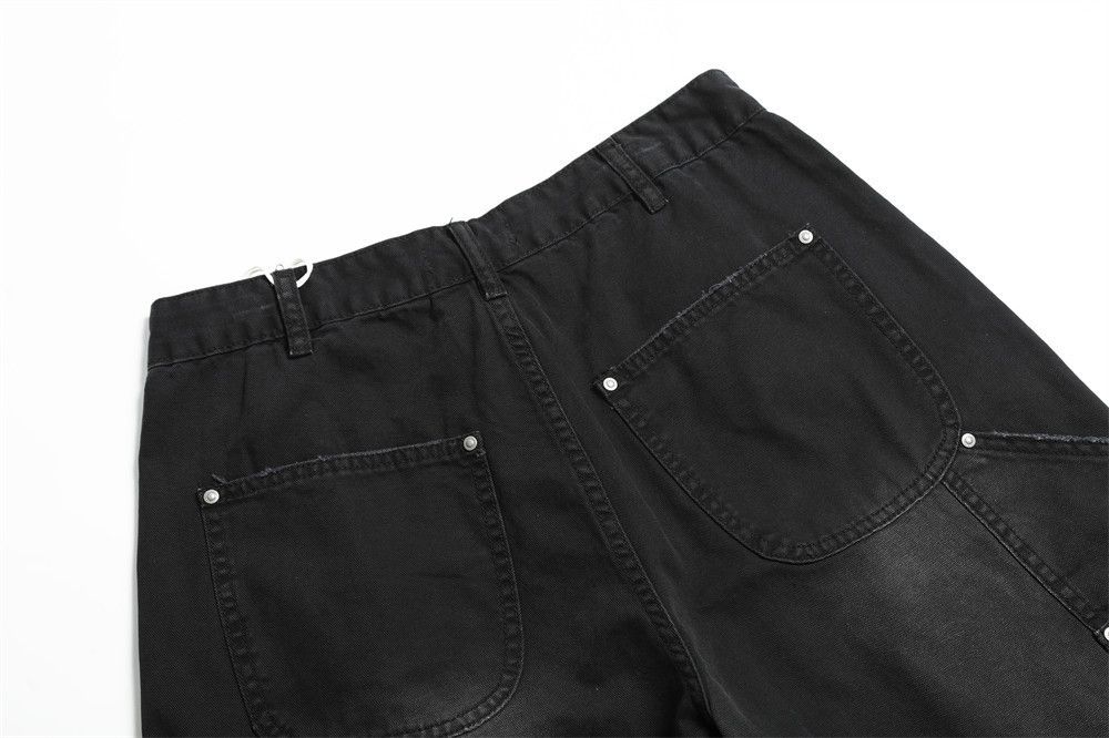 Japanese Brand × Jean Punk distressed men's loose cargo denim shorts Size US 32 / EU 48 - 5 Thumbnail
