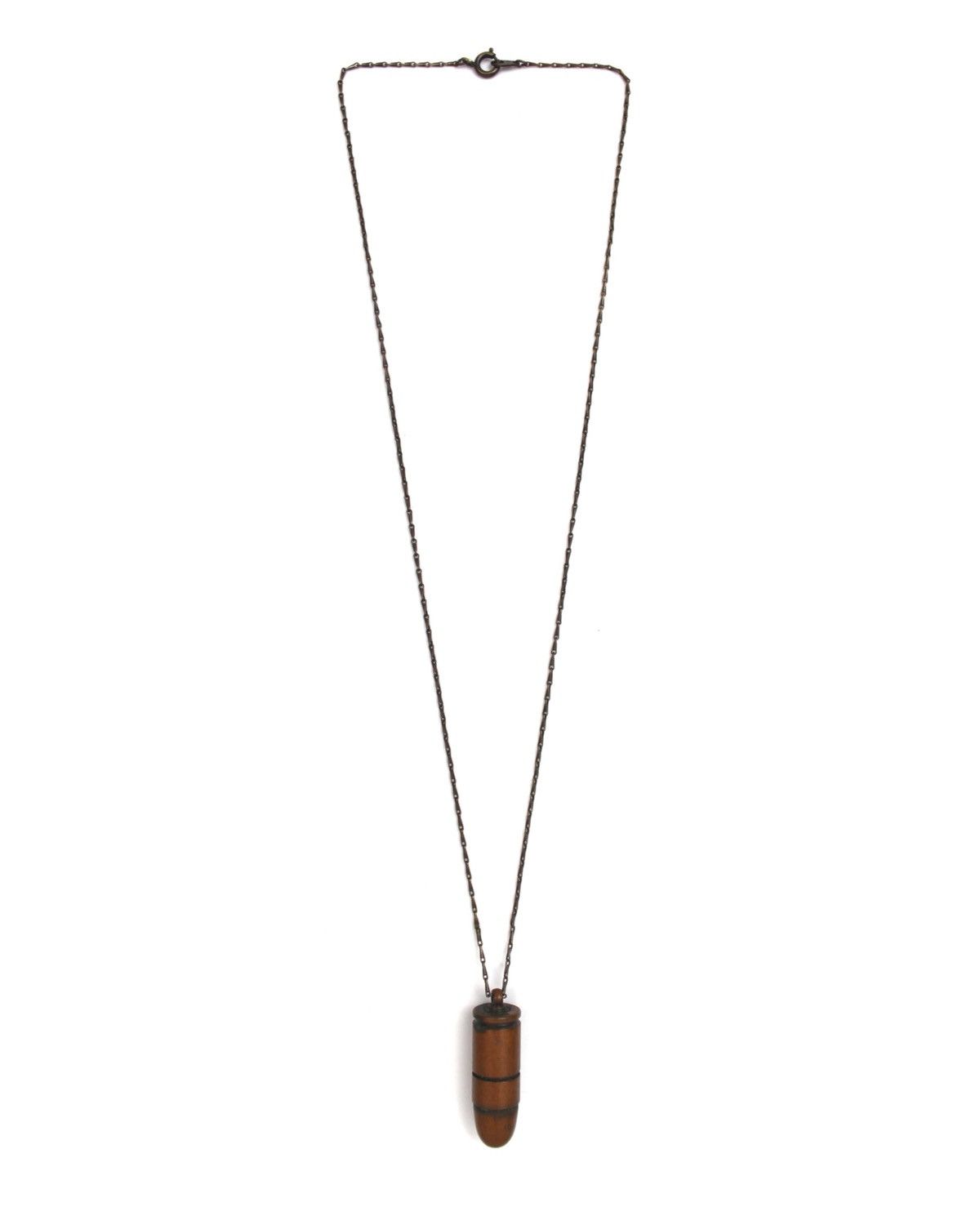 If Six Was Nine 2000S JAPANESE MADE BRASS BULLET SECRET COMPARTMENT NECKLACE Size ONE SIZE - 2 Thumbnail
