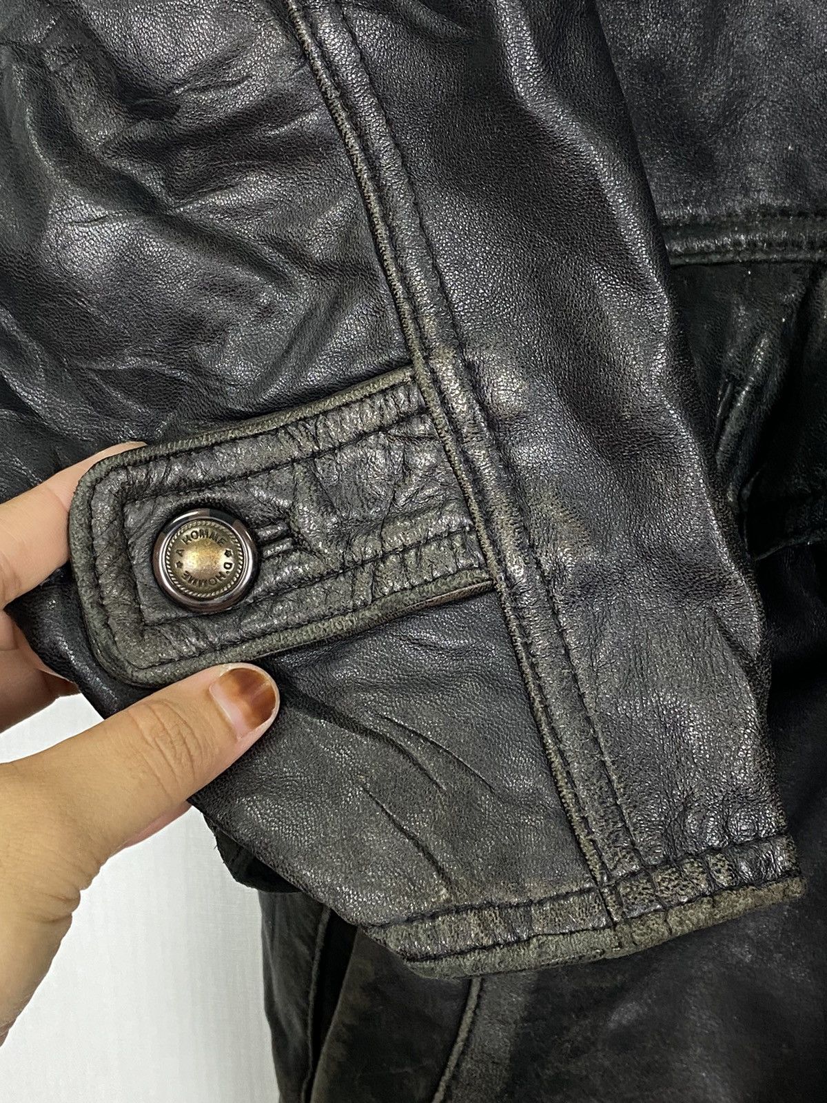 Leather D’Homme A Homme Leather Jacket Size US L / EU 52-54 / 3 - 12 Thumbnail