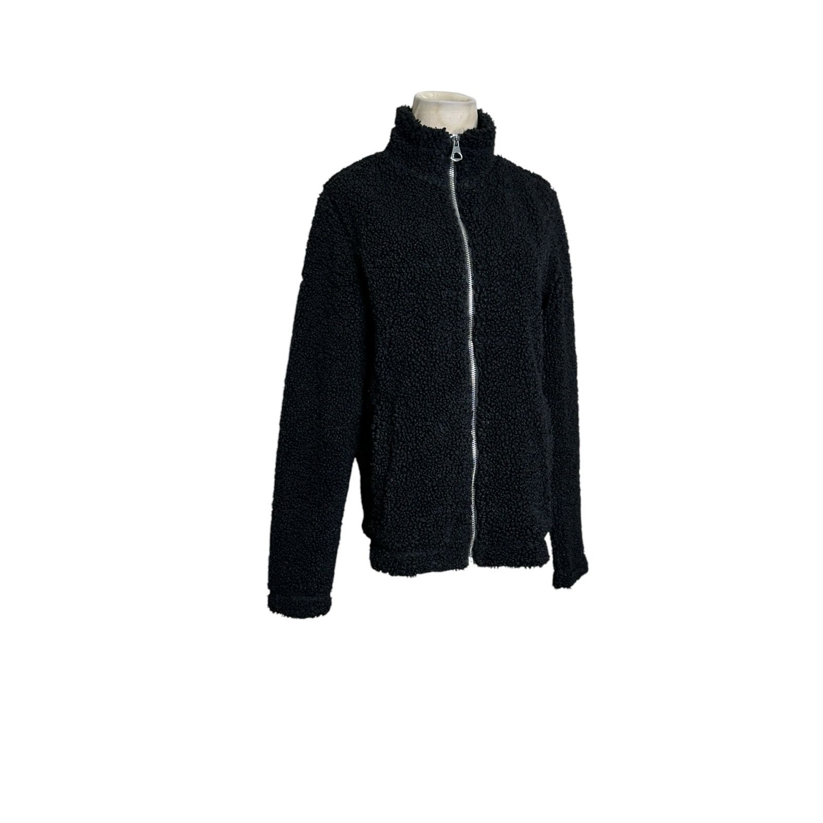H&M H&M black teddy long sleeves full zip jacket size XS Size XS / US 0-2 / IT 36-38 - 13 Thumbnail