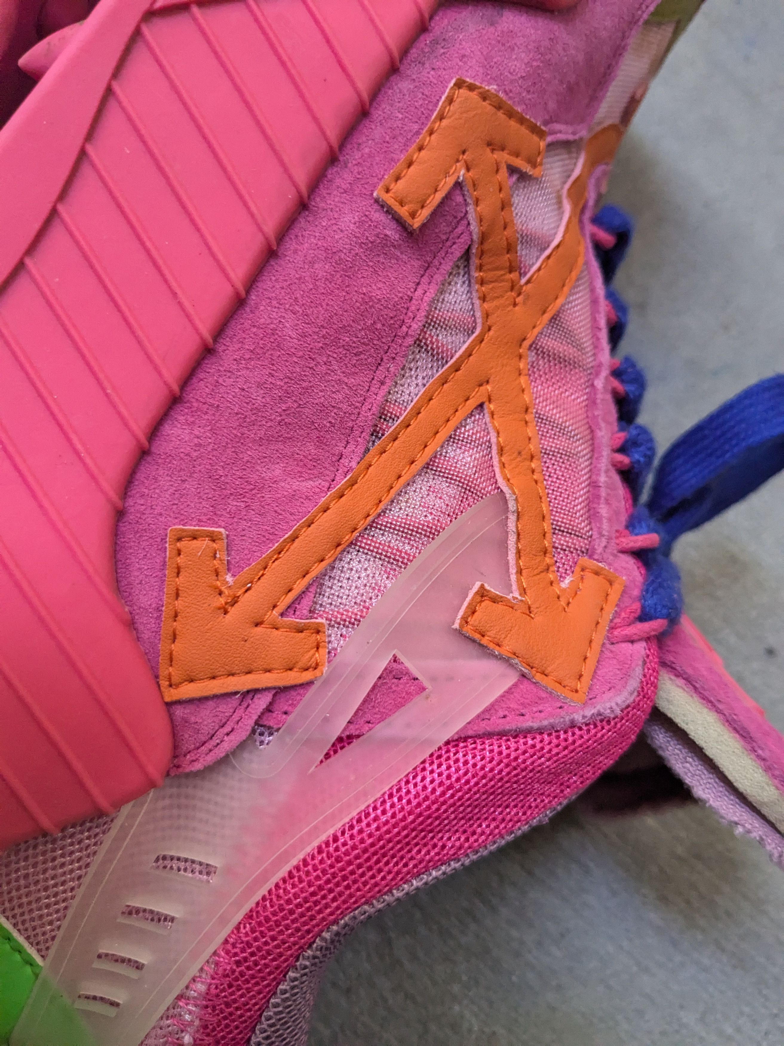 Off-White Off-White Odsy-2000 Sneakers Pink 7 40 Suede Size US 7 / EU 40 - 9 Thumbnail