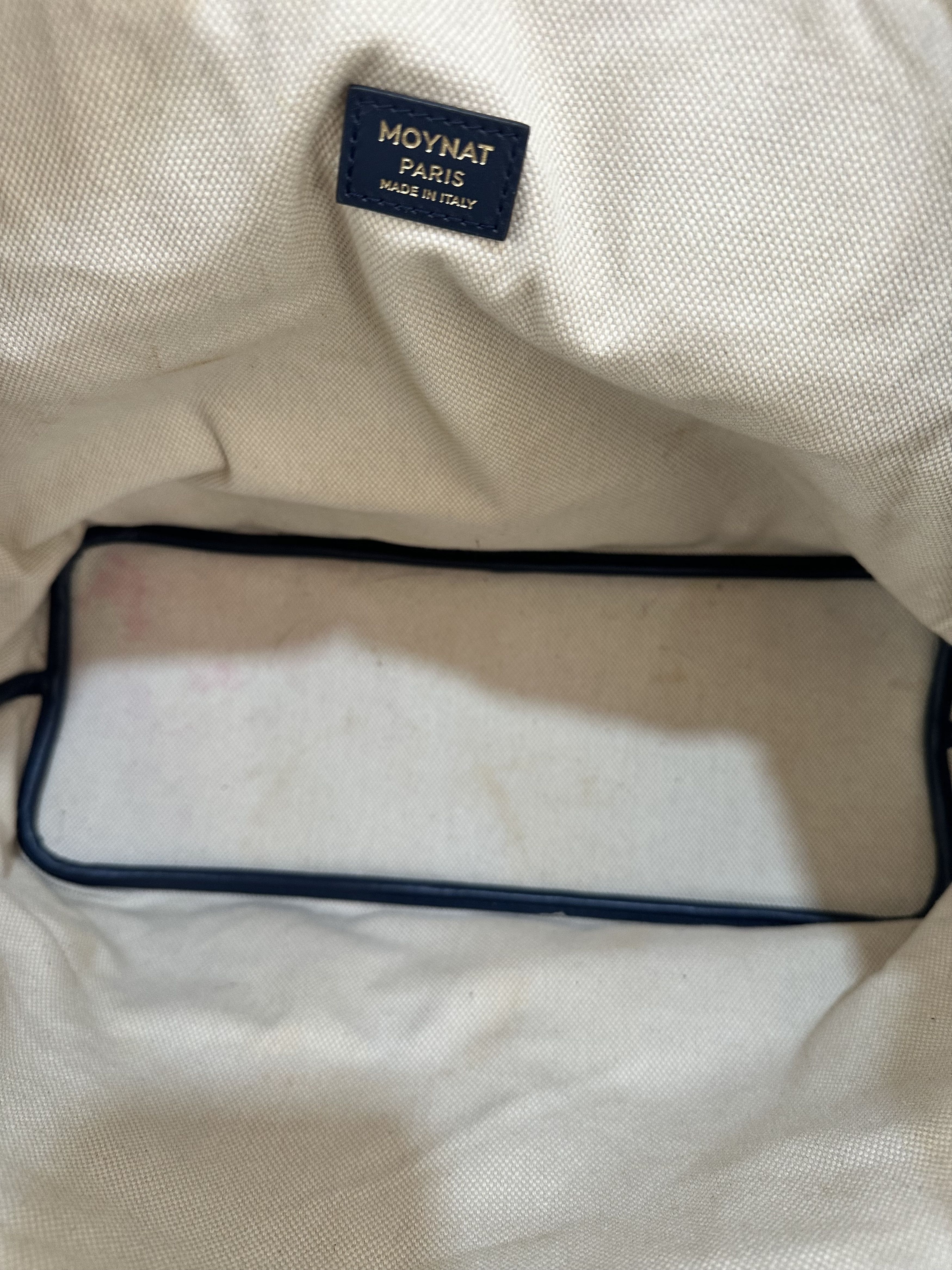 Moynat Moynat Blue Monogram Coated Canvas and Leather Tote Size ONE SIZE - 7 Thumbnail