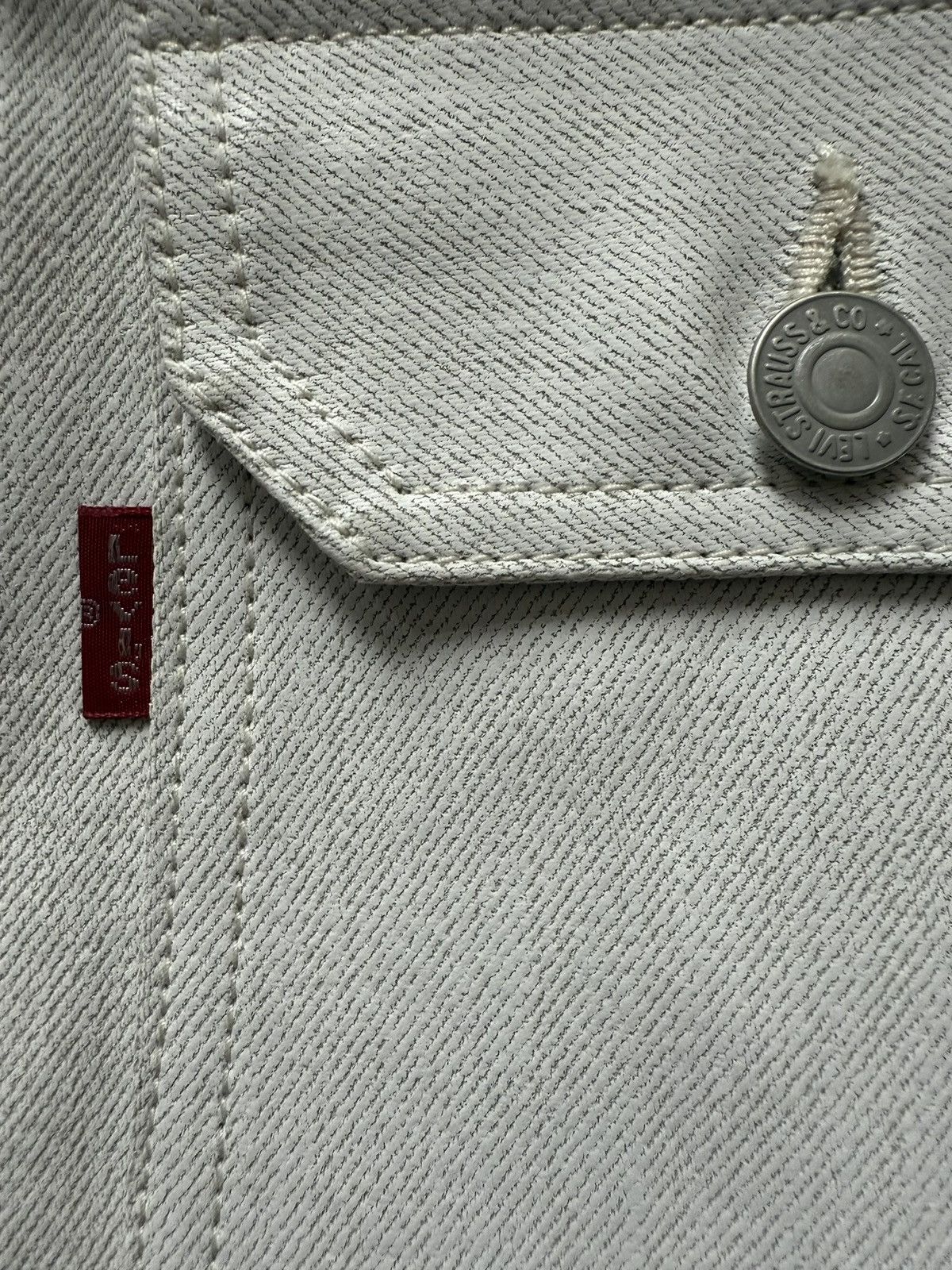 Junya Watanabe Junya Watanabe Levis Type 1 Jacket (Ivory) Size US L / EU 52-54 / 3 - 3 Thumbnail