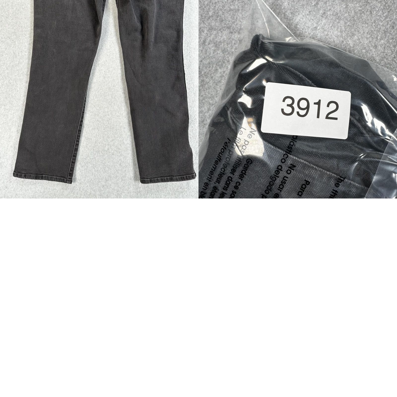 Ralph Lauren Lauren Ralph Lauren Jeans Womens 14 Charcoal Gray Sequin Side Stripe Straight Leg Denim Size 36" / US 14 / IT 50 - 9 Thumbnail