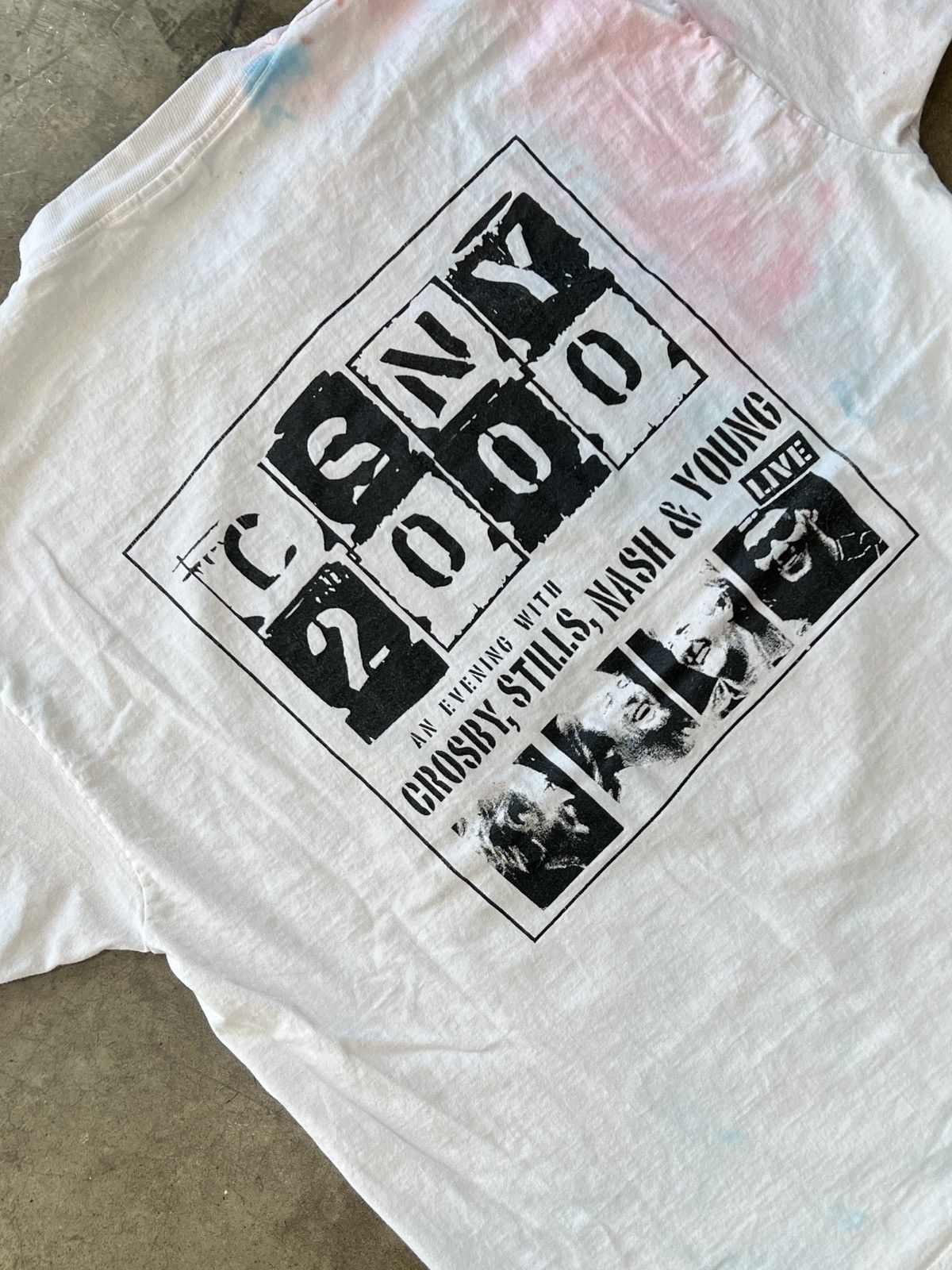 Band Tees × Vintage Vintage 2000 CSNY Crosby Stills Nash & Young Live Tee XL Size US XL / EU 56 / 4 - 4 Thumbnail