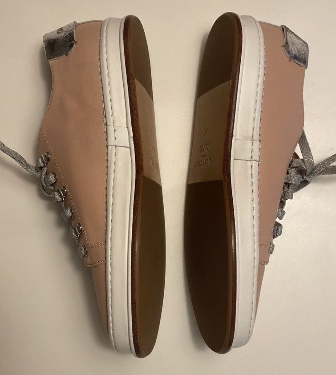 Quercioli Box-sole sneakers in two-tone leather Size US 8 / IT 38 - 8 Thumbnail