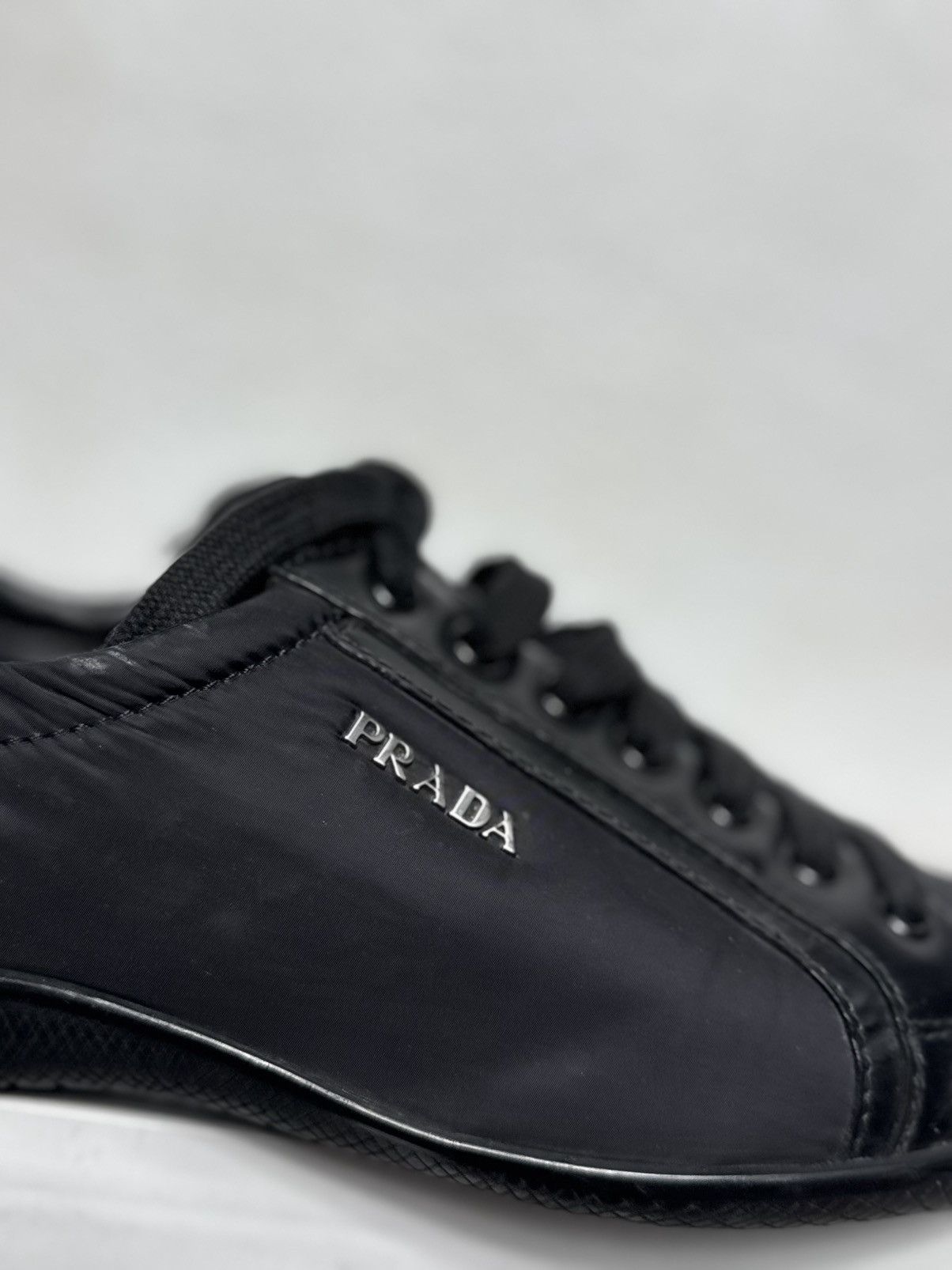 Prada Prada Women’s Black Sneakers Size 38 Loafers Size US 8 / IT 38 - 4 Thumbnail