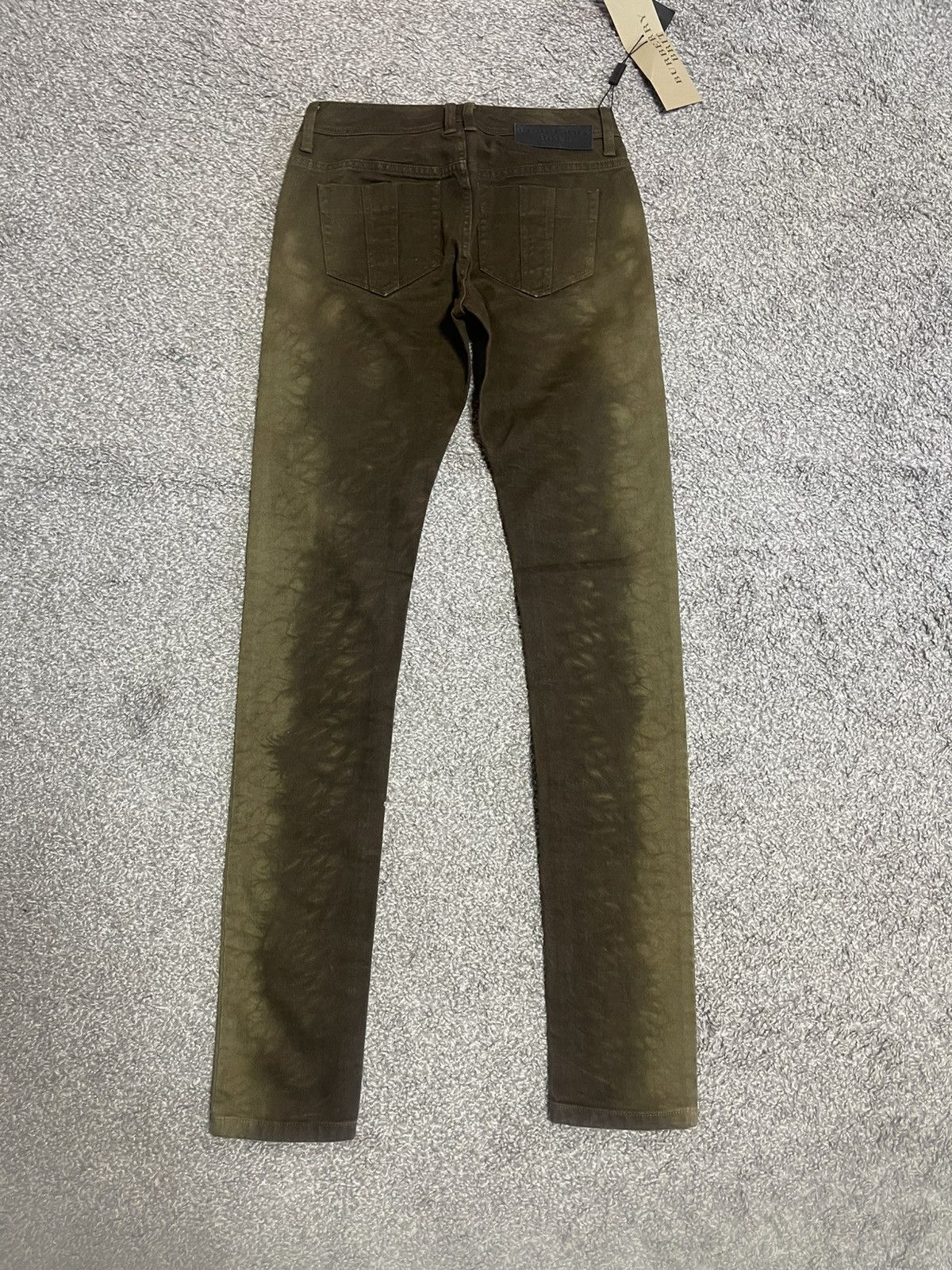 Burberry Burberry Brit Kensington Olive Tie Dye Low Rise Skinny 28 Size 24" / US 00 / IT 34 - 2 Thumbnail
