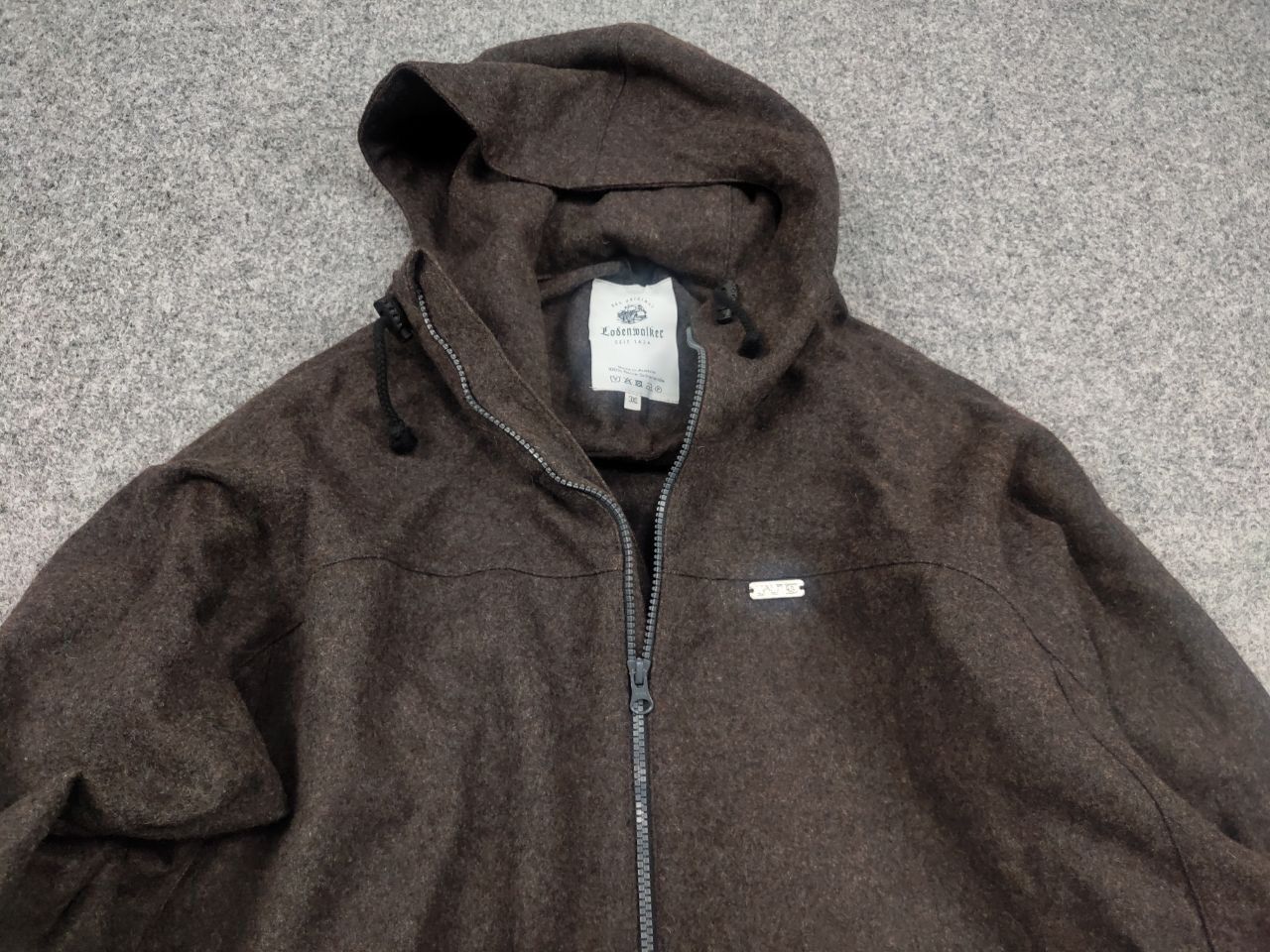 Vintage Loden by lodenwalker Austria Design schurwolle Hooded jacket Size US XXL / EU 58 / 5 - 4 Thumbnail