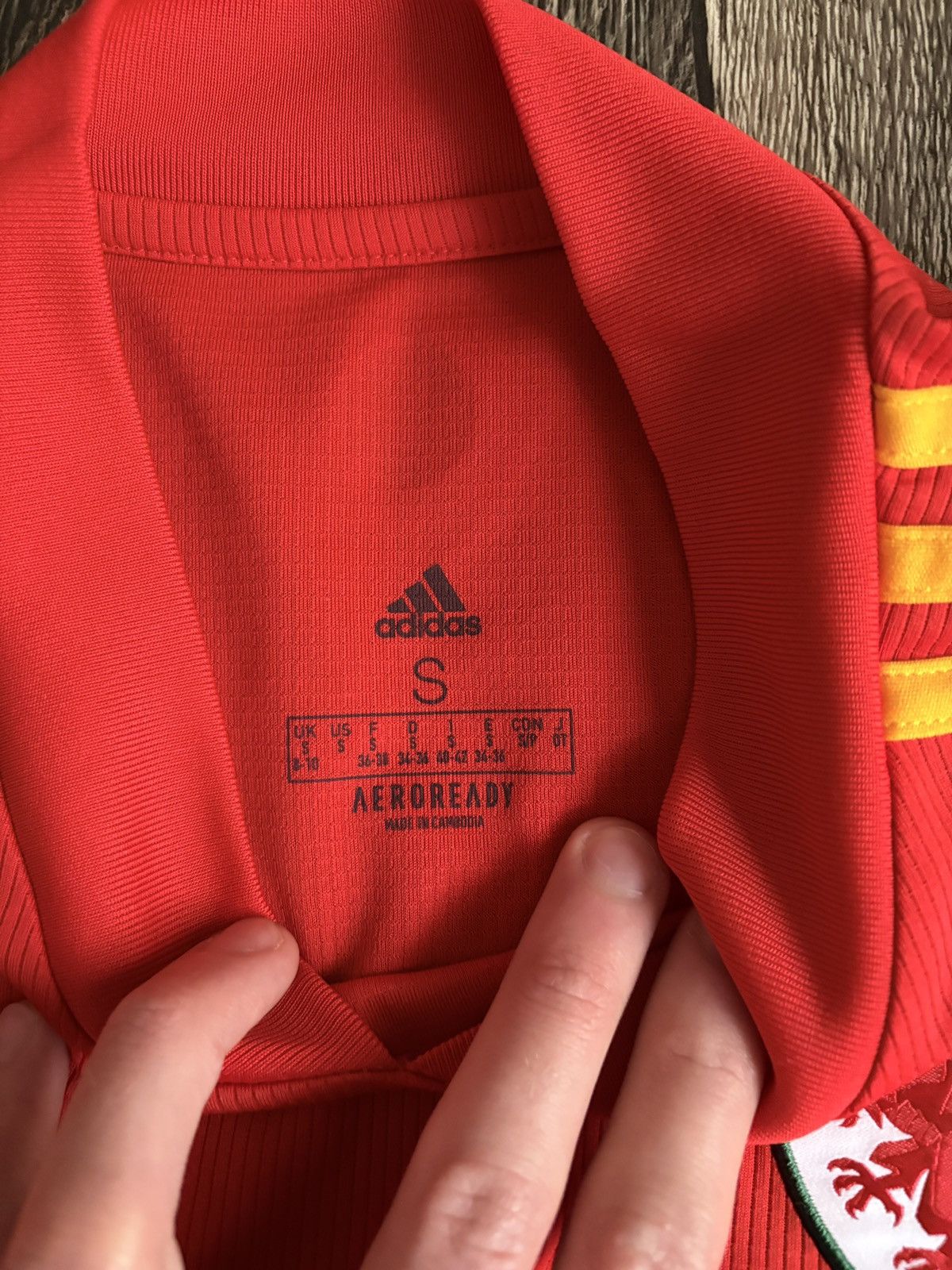 Adidas Wales National Team Adidas Euro Football Jersey 2020 2021 Size US S / EU 44-46 / 1 - 3 Thumbnail