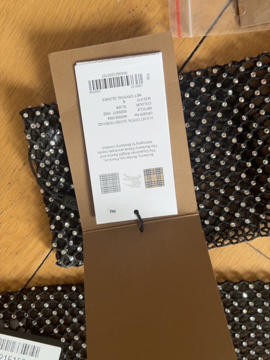 Burberry BURBERRY Mesh Embellished Gloves Size ONE SIZE - 4 Thumbnail