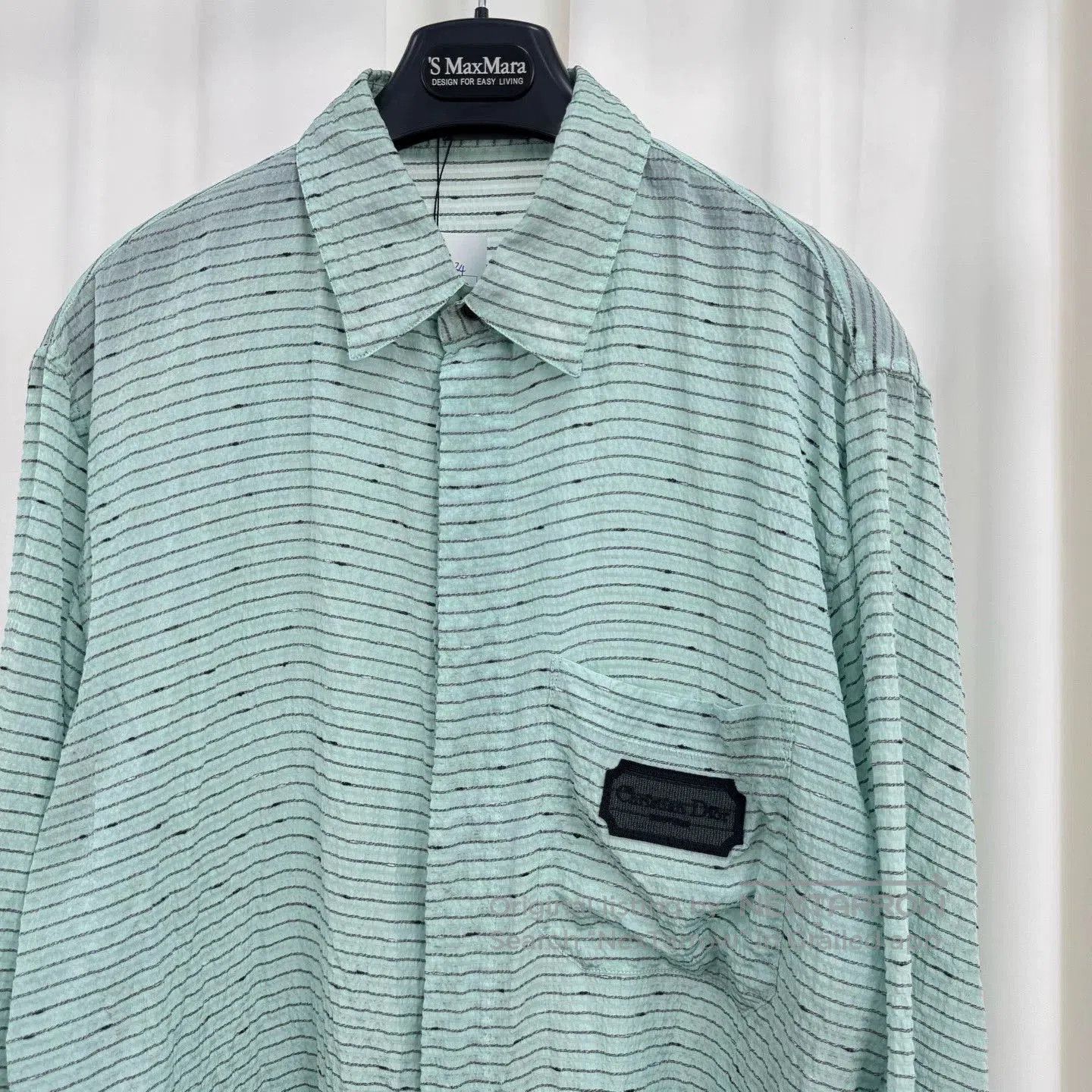 Dior new embroidered silk long sleeve shirt. Size US M / EU 48-50 / 2 - 3 Thumbnail