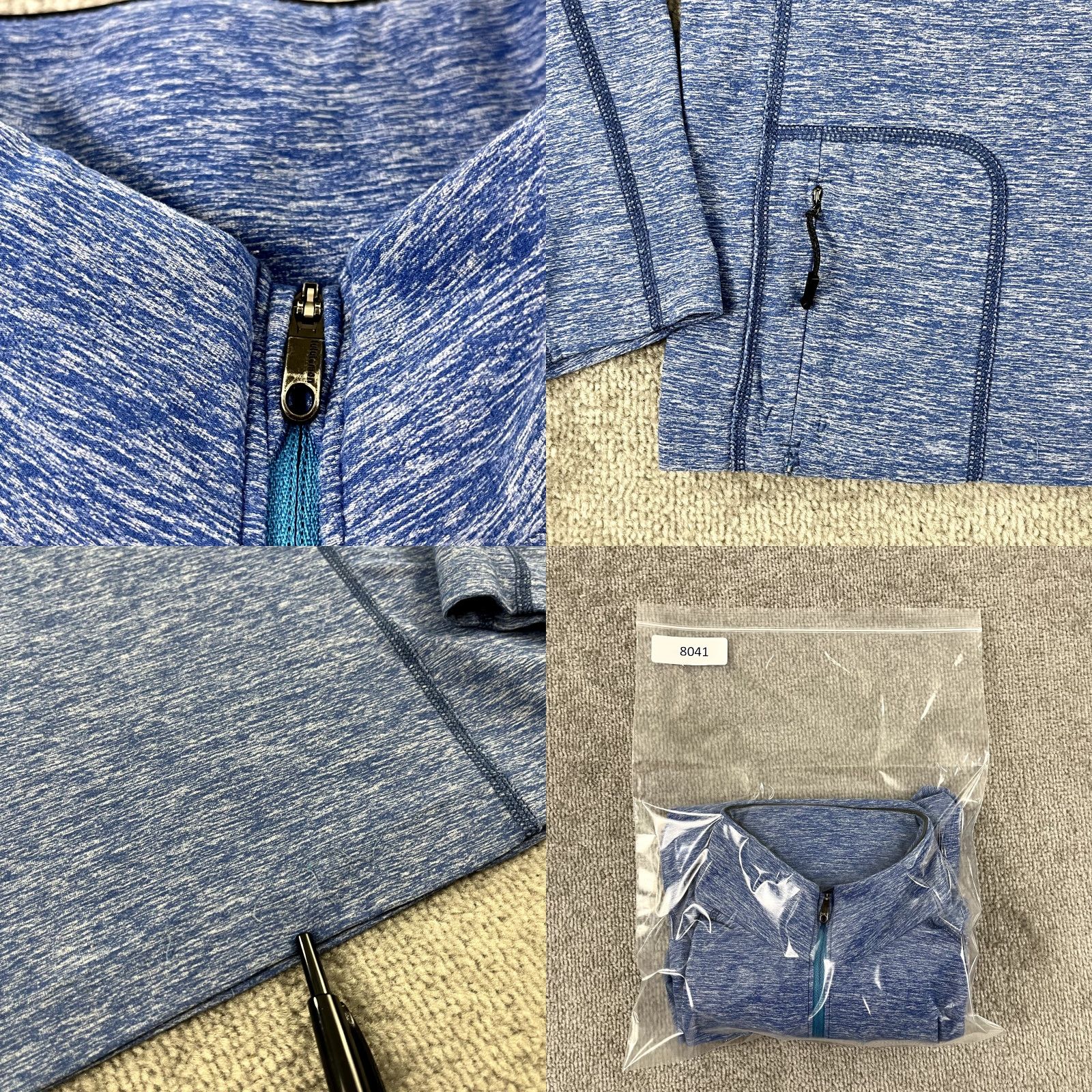 Lululemon LULULEMON Jacket Mens Small - Medium Surge 1/2 Zip Pullover Blue Golf Preppy L/S Size US M / EU 48-50 / 2 - 8 Thumbnail