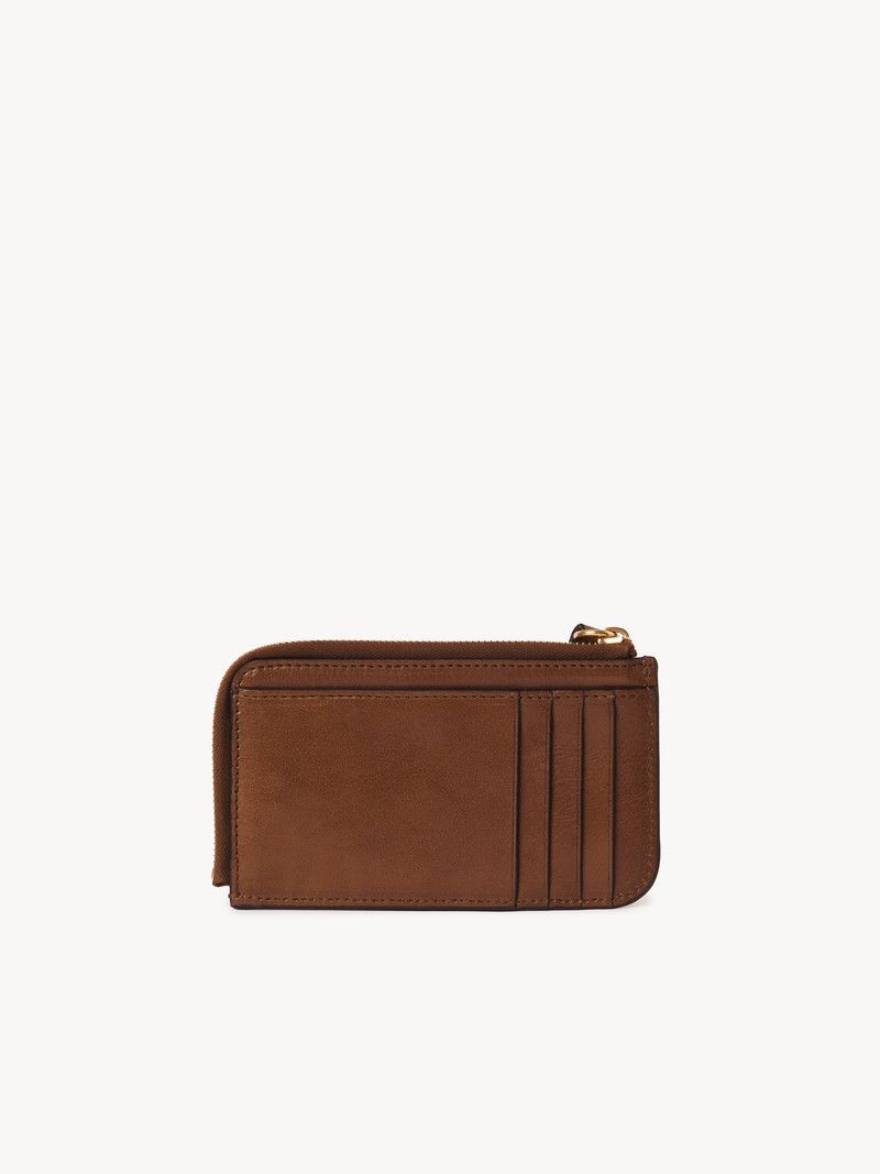 Chloe o1loc1c10226 Size: OS / Alphabet Card Holder in Clay Brown Size ONE SIZE - 4 Thumbnail