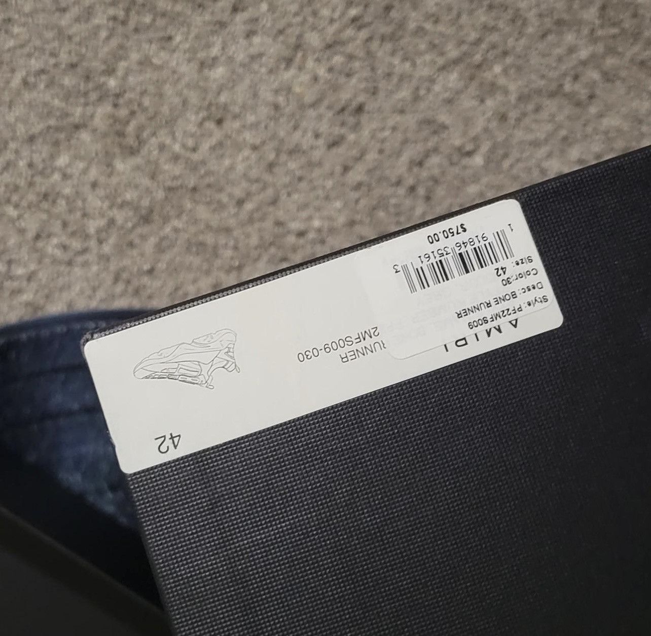 Amiri Amiri Grey Bone Runners Size US 9 / EU 42 - 7 Thumbnail