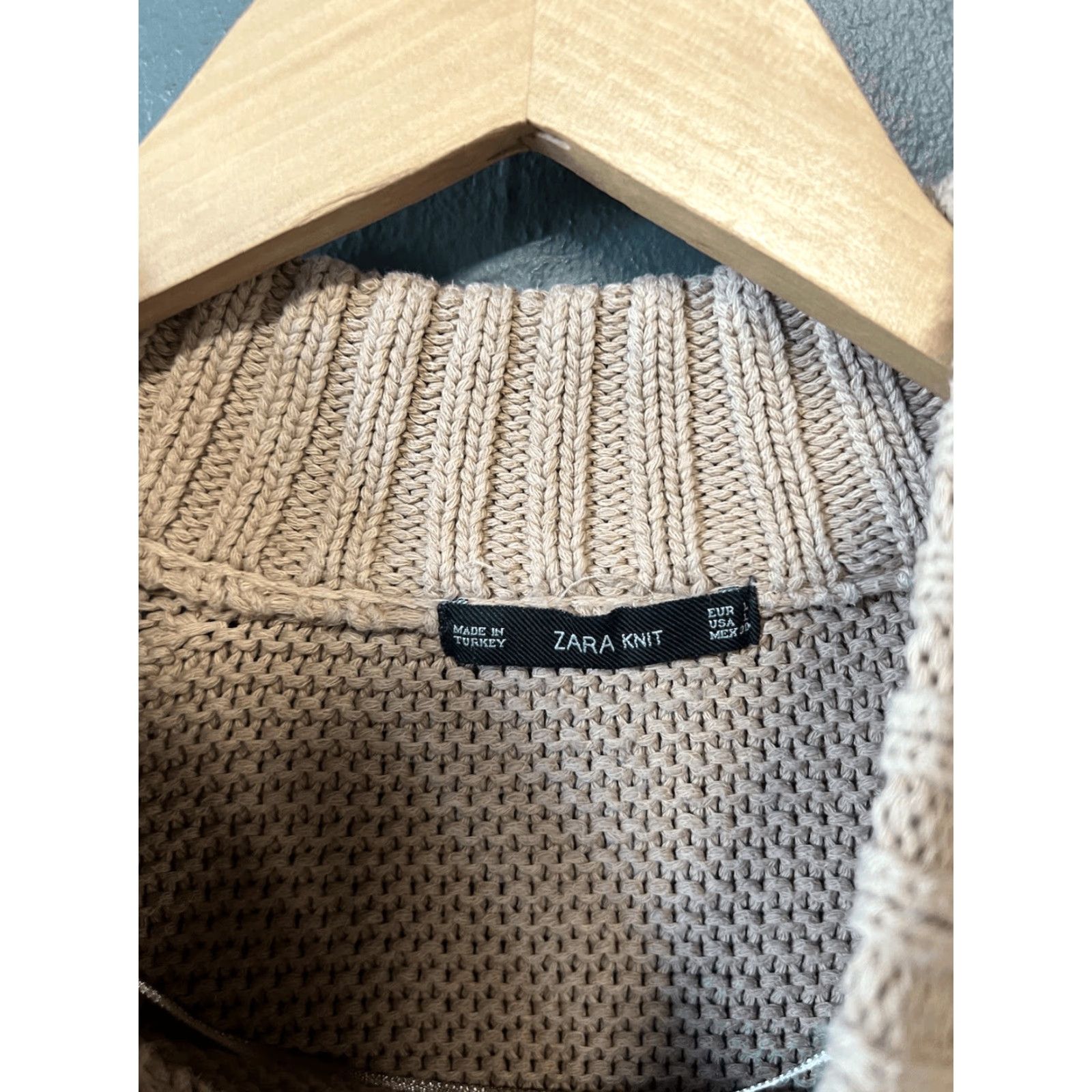 Zara Zara Knit Womens Brown Long Sleeve Pullover Sweatshirt L Brown Knit Pullover Womens Knit Sweater Size L / US 10 / IT 46 - 3 Thumbnail